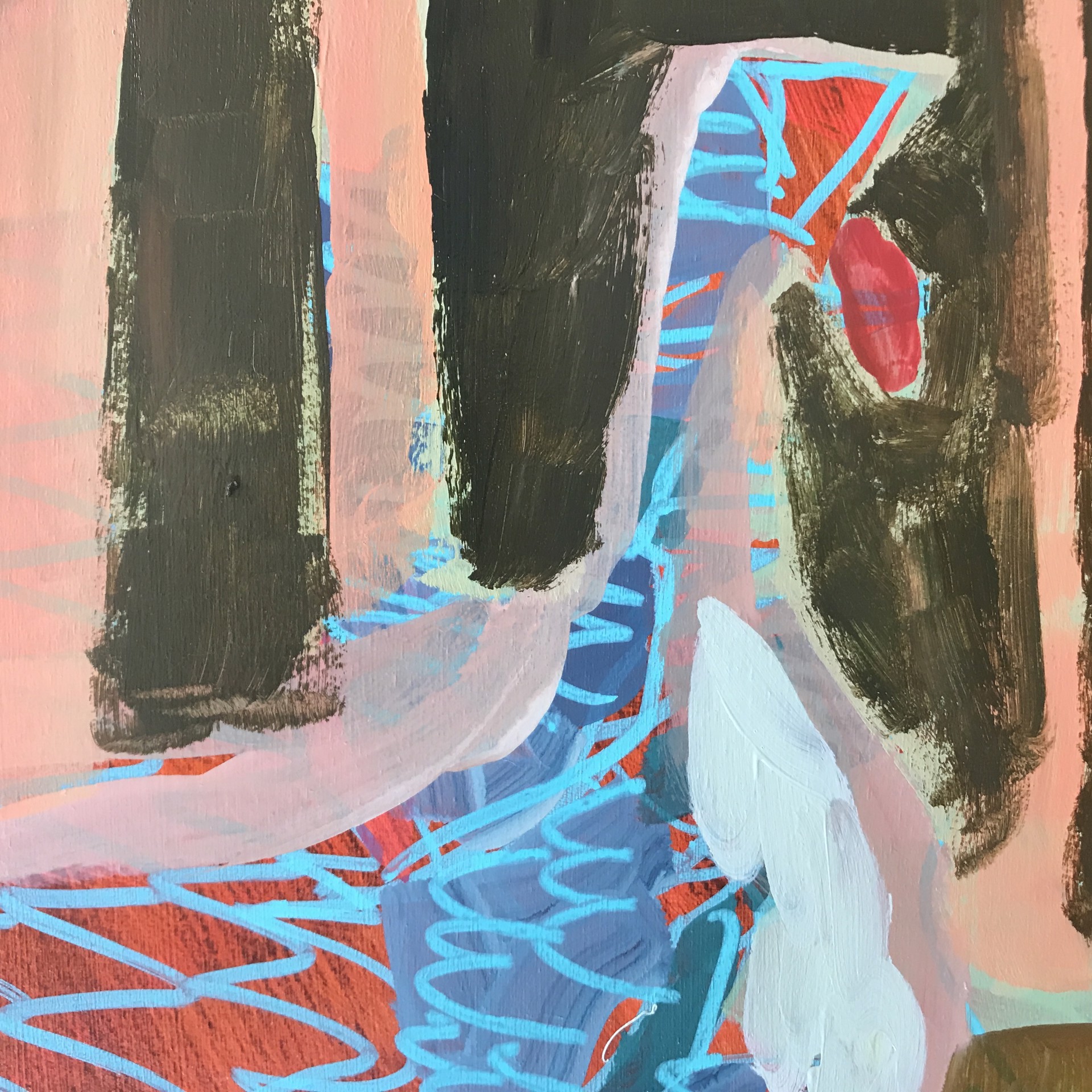 Wild Turkey with Pink Trees by Rachael Van Dyke
