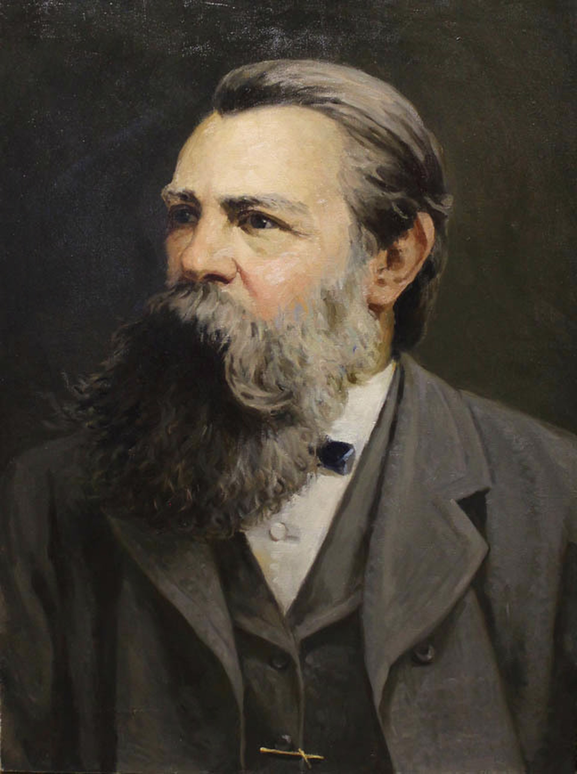Portrait of Friedrich Engels by Vladimir Masik