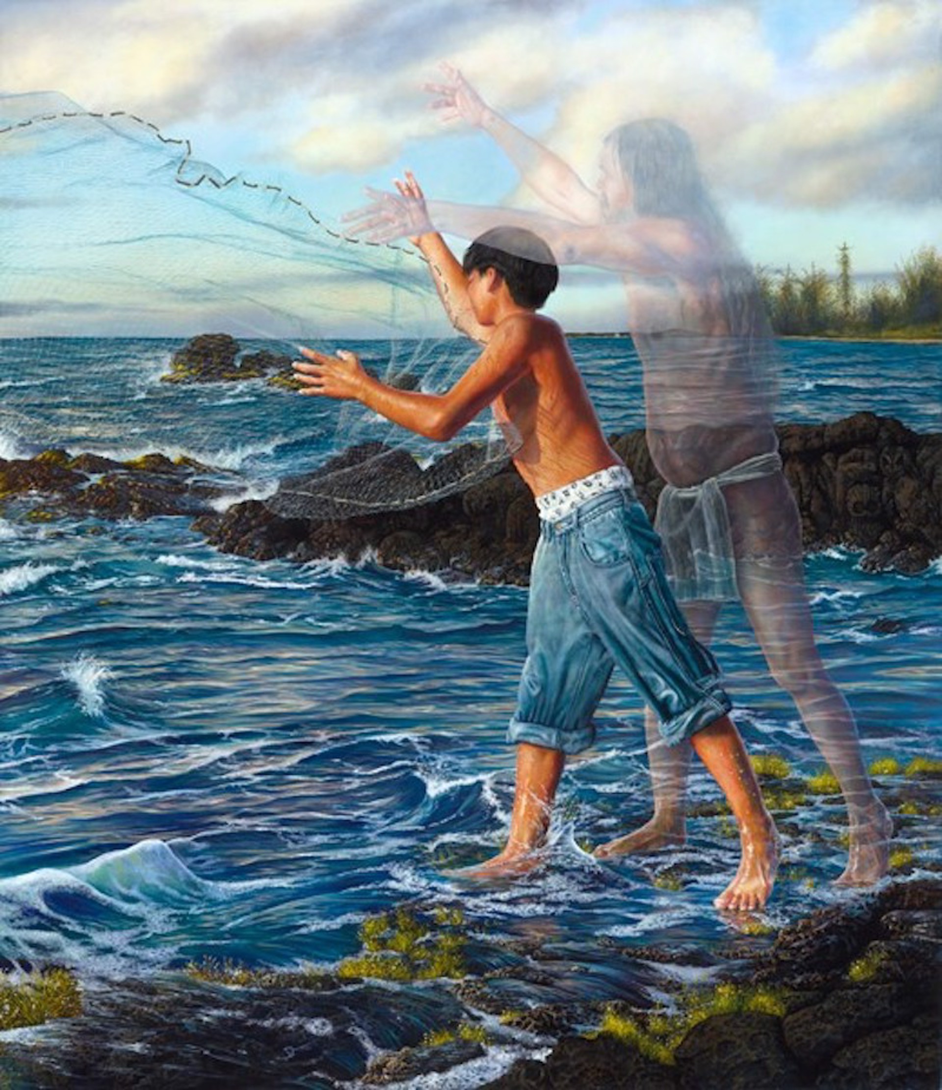 Ola Na Iwi Me Na Hana No'Eau - Fisherman by Leohone