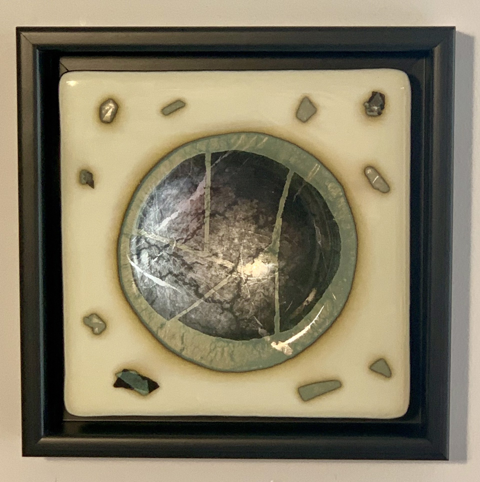 Celestial Series |  Crater 1002 | Fused Glass, Silver & Copper by Chris Cox