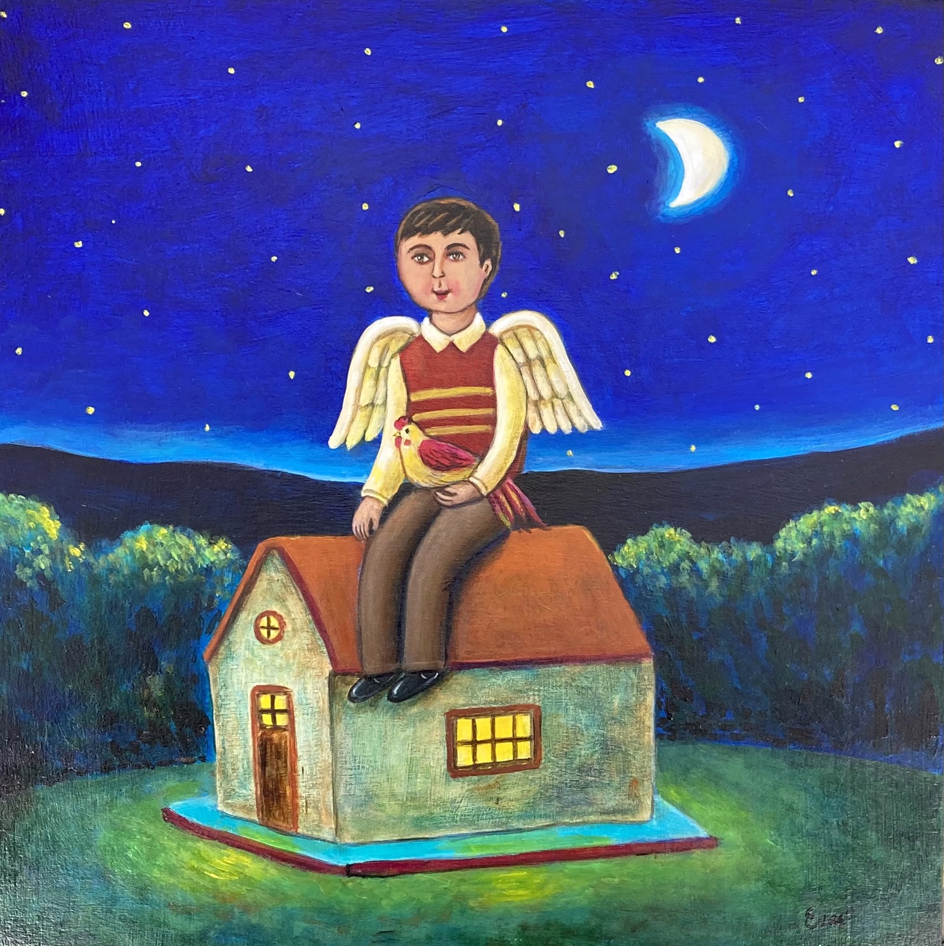 Angel with a House by Esau Andrade