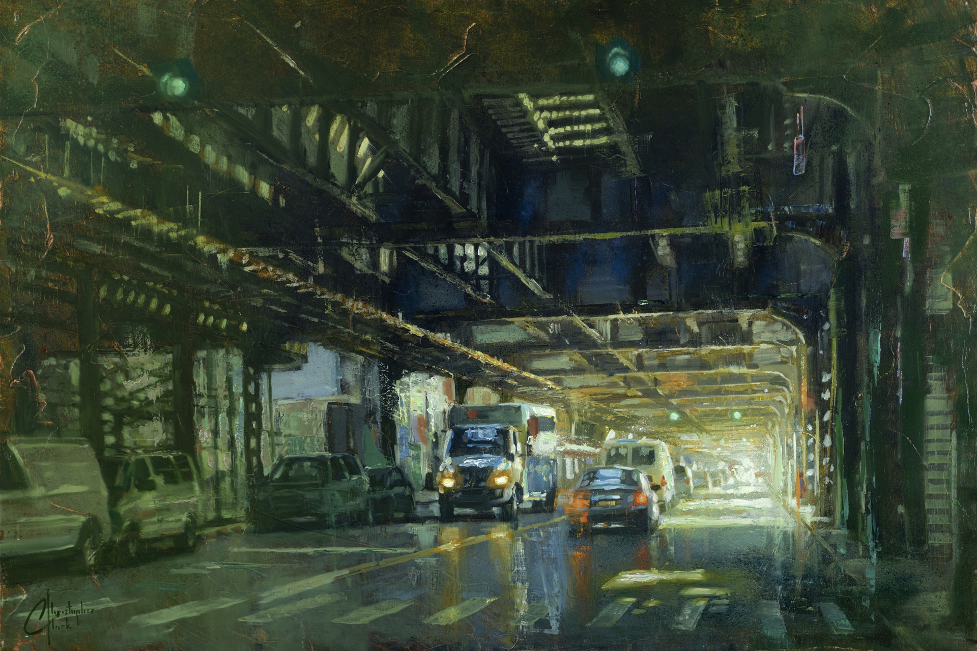 NYC - Under the Williamsburg Bridge by Christopher Clark