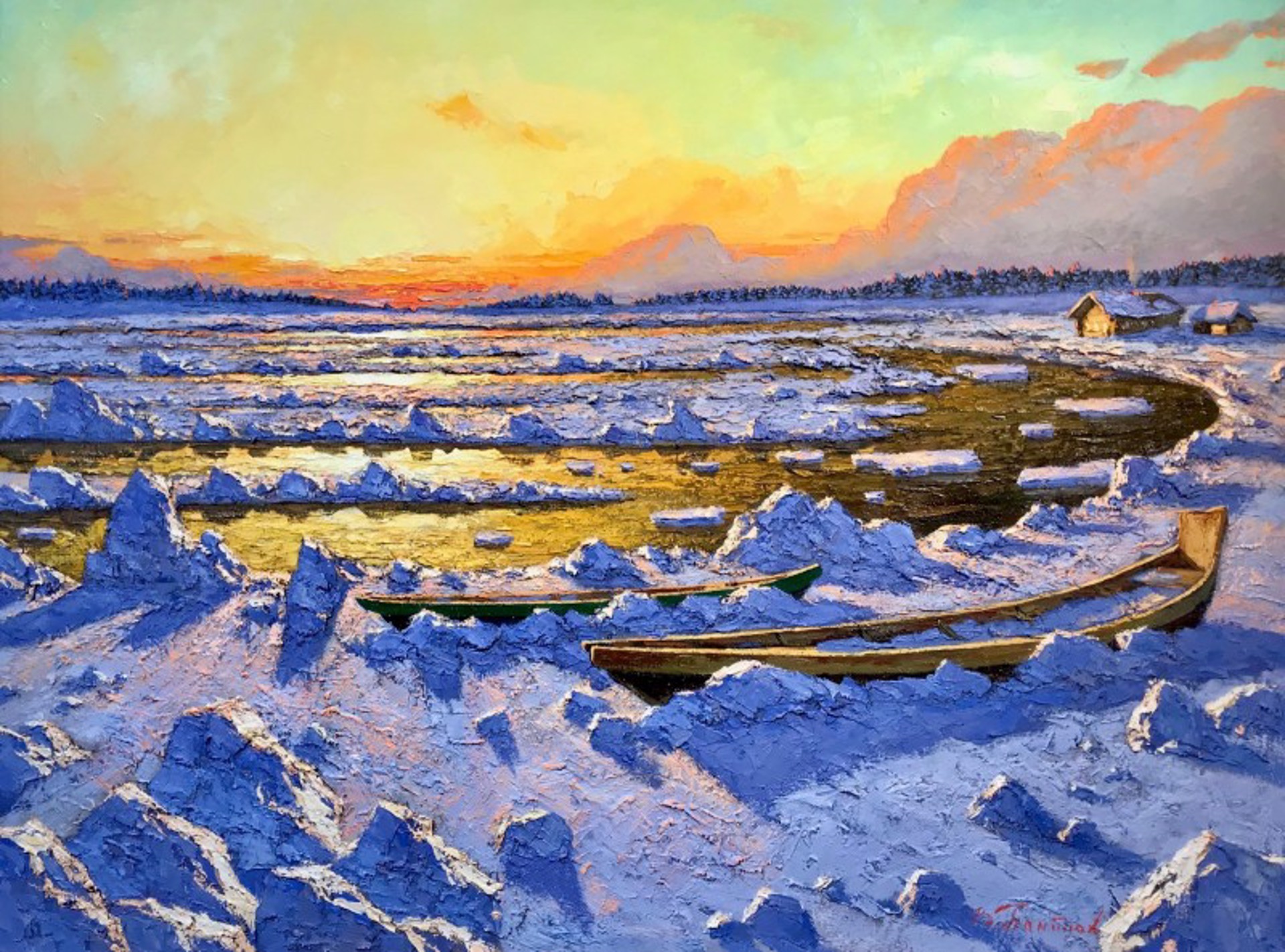 Frozen River by Vladimir Pentjuh