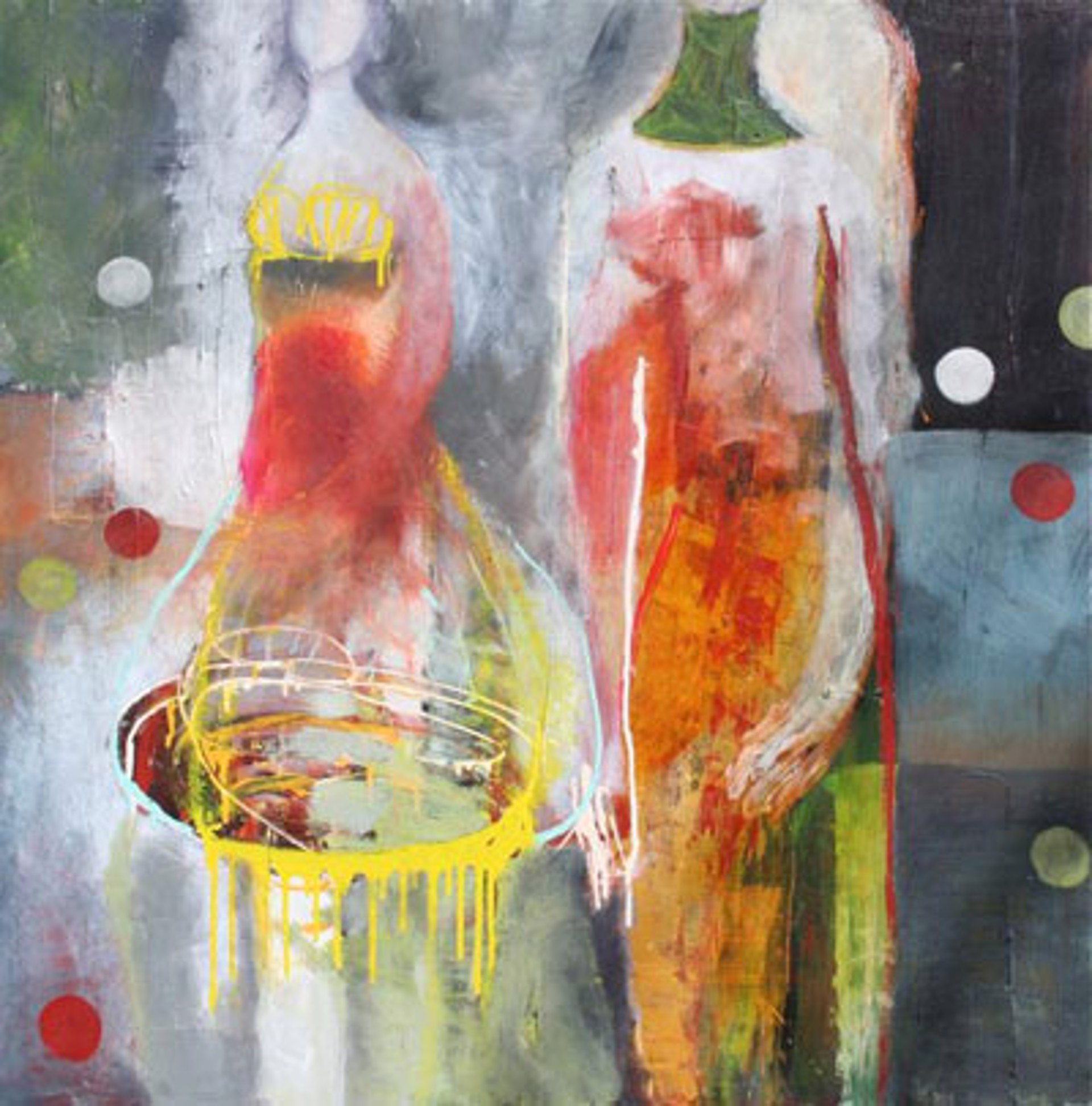 Red And Green Couple by Brigitte McReynolds