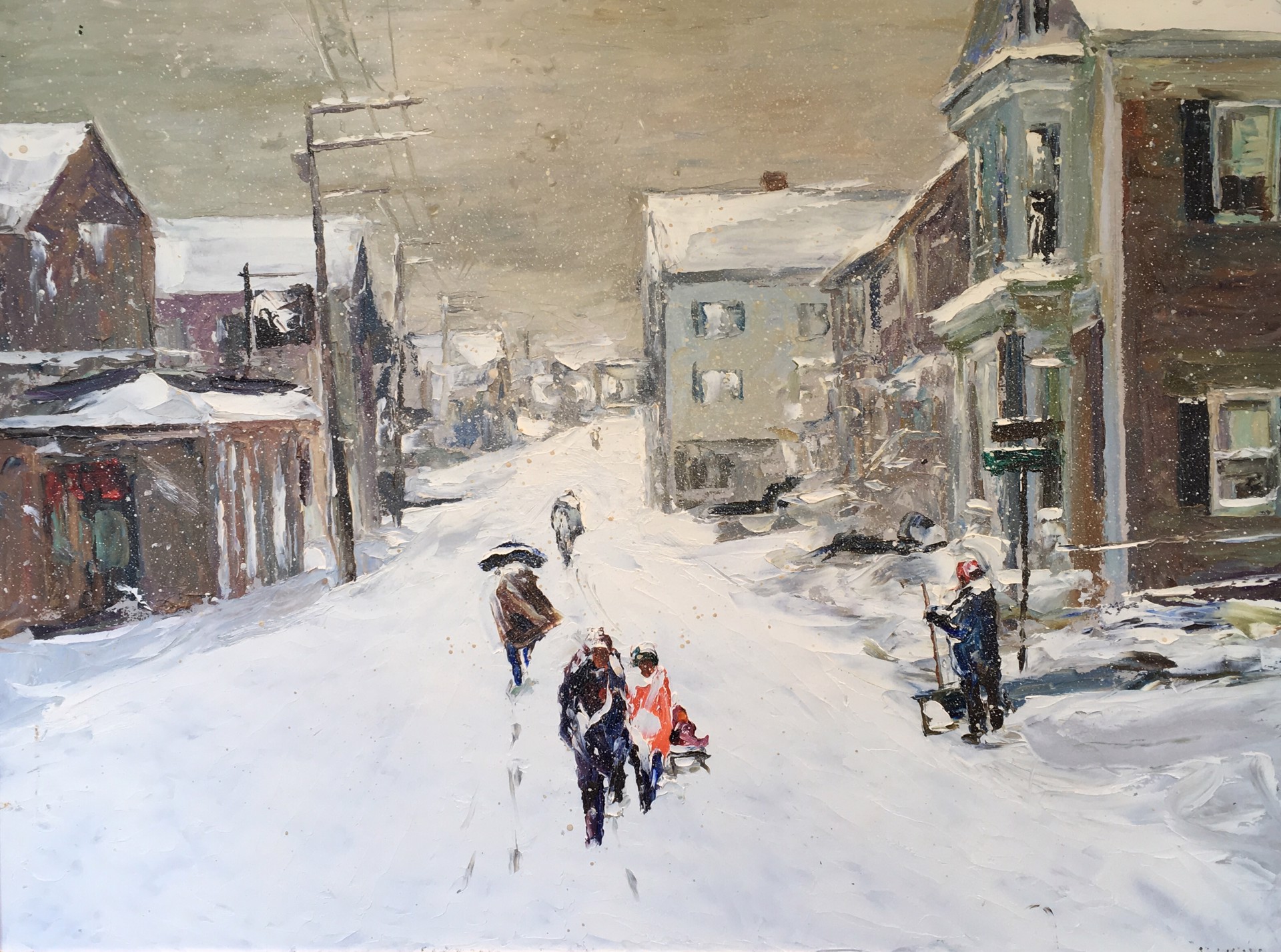 Blustery Winter Day by Nancy Whorf