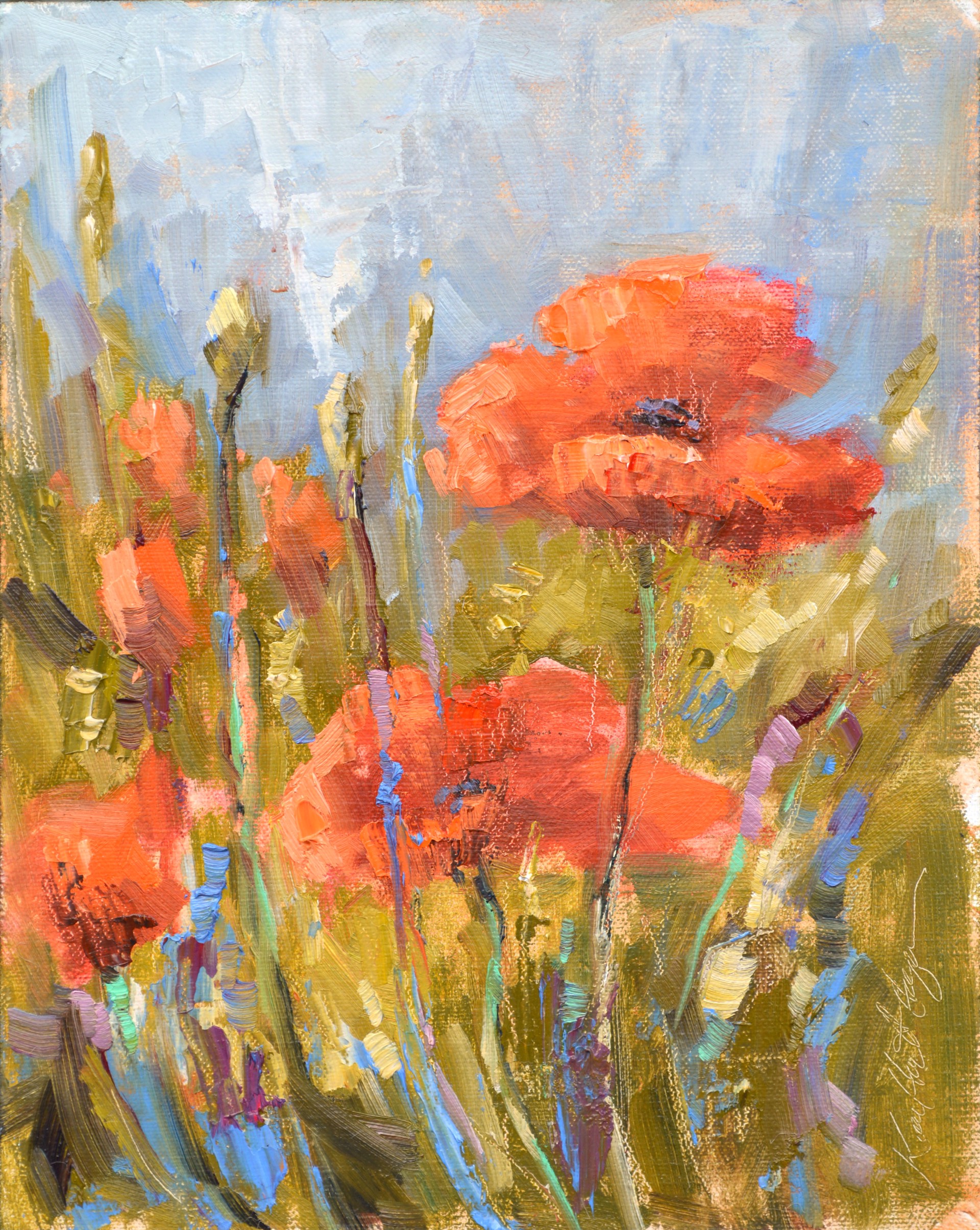 Poppies on Saturday Morning by Karen Hewitt Hagan