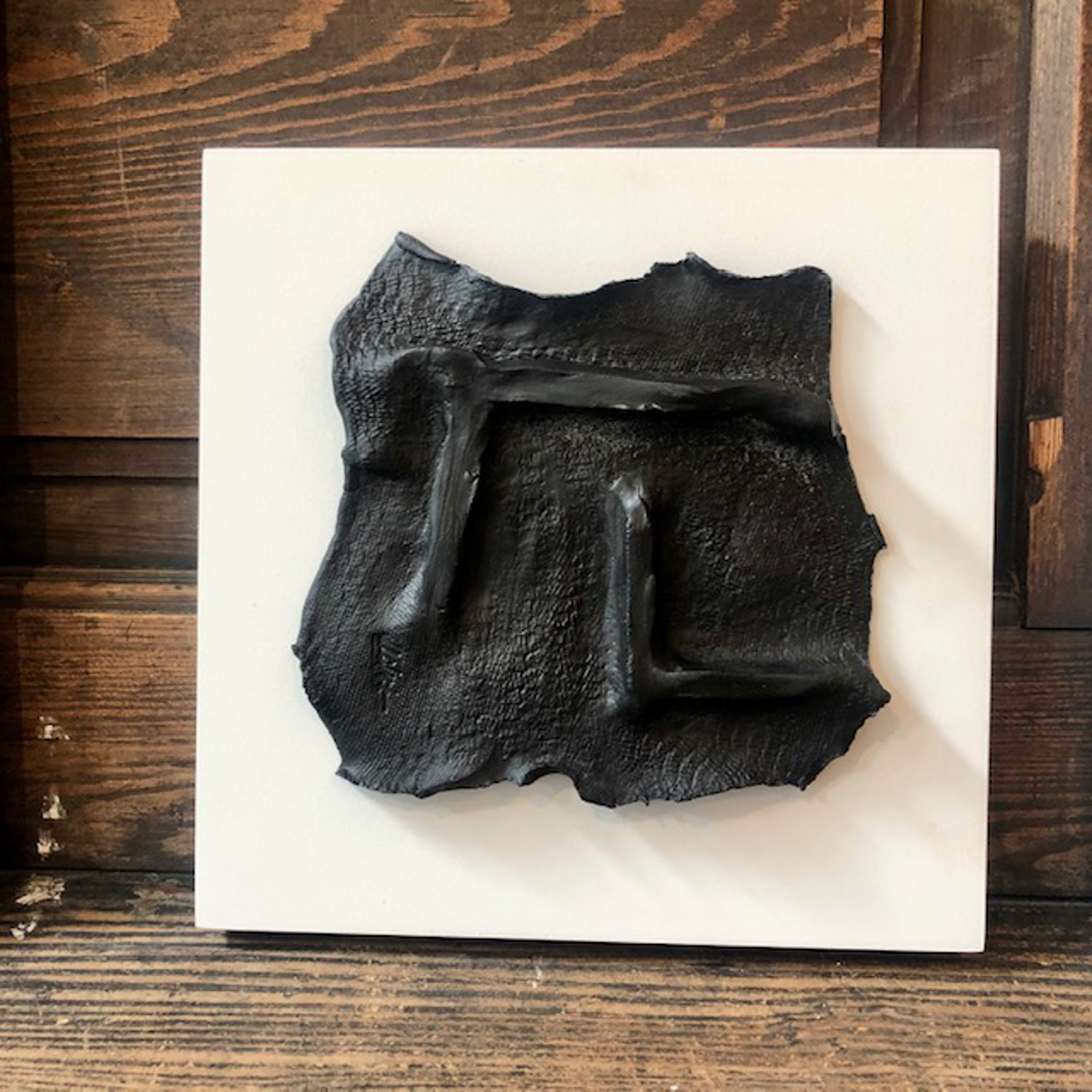 Unframed Black on White Artifact 1 by Laura Clark