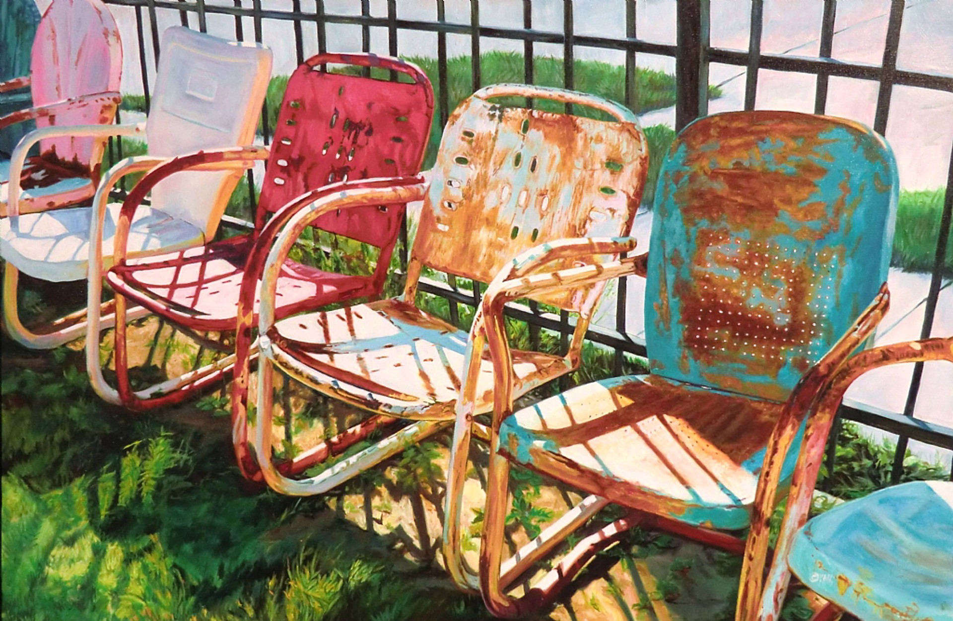 Retro Chairs commission by Katrina Swanson