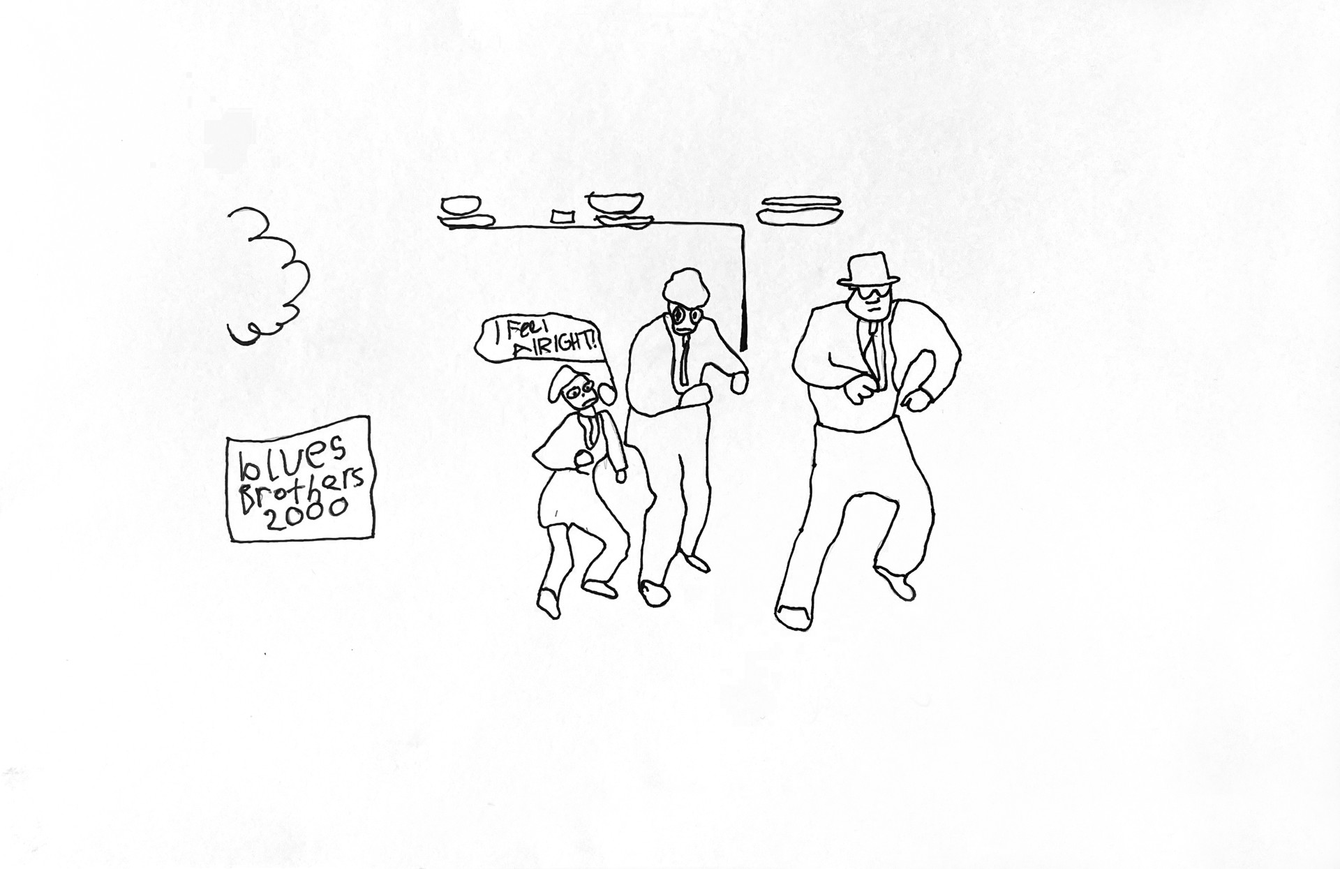 Lindley Bode (Imagine That!), Blues Brothers by Visiting Artist