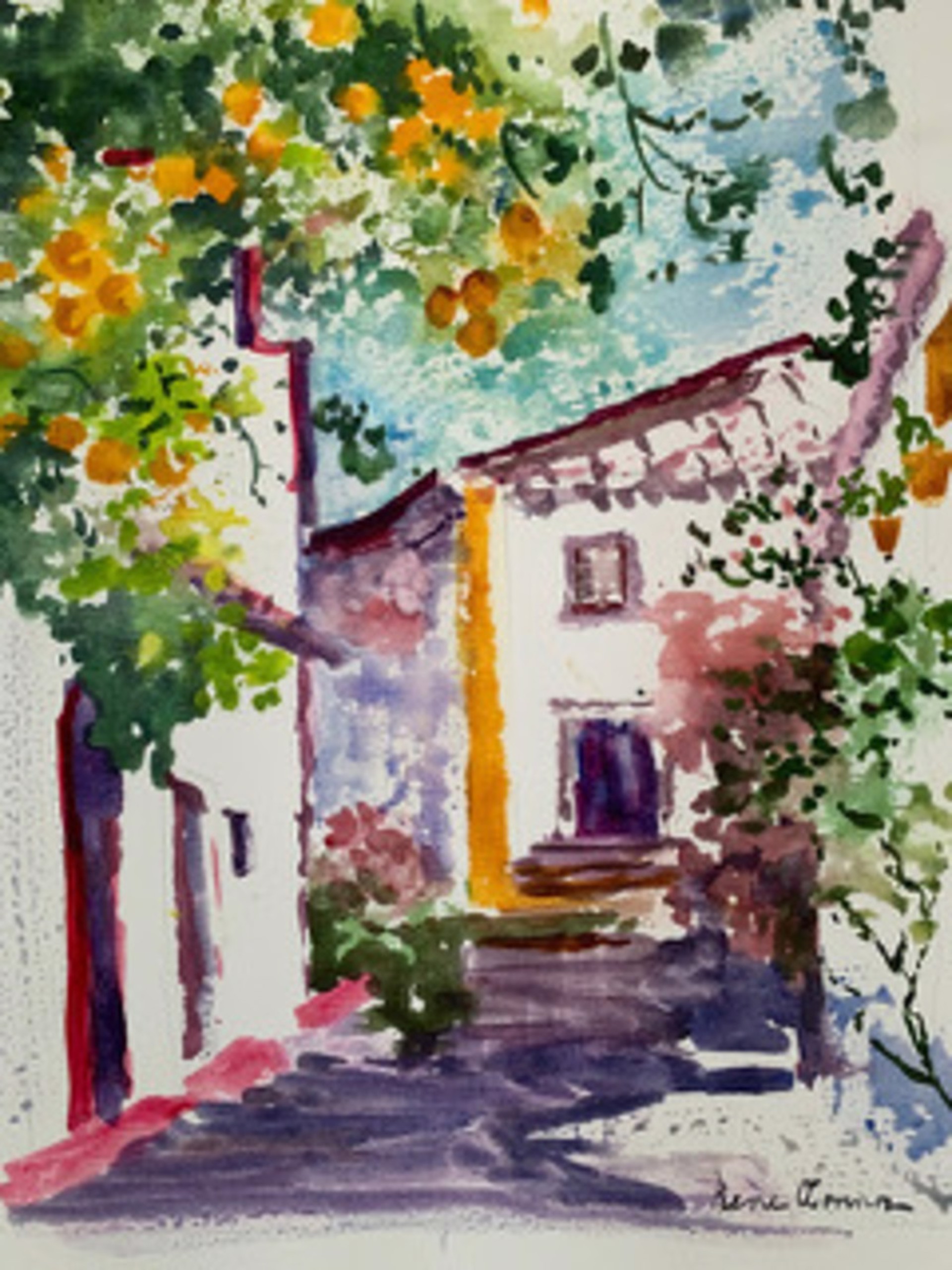 Orange Trees in Seville by Rene O'Connor