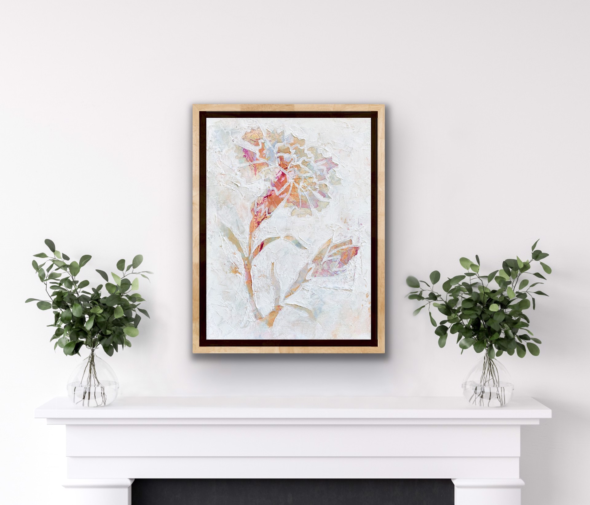 January Carnation Print by Corinne Mitchell