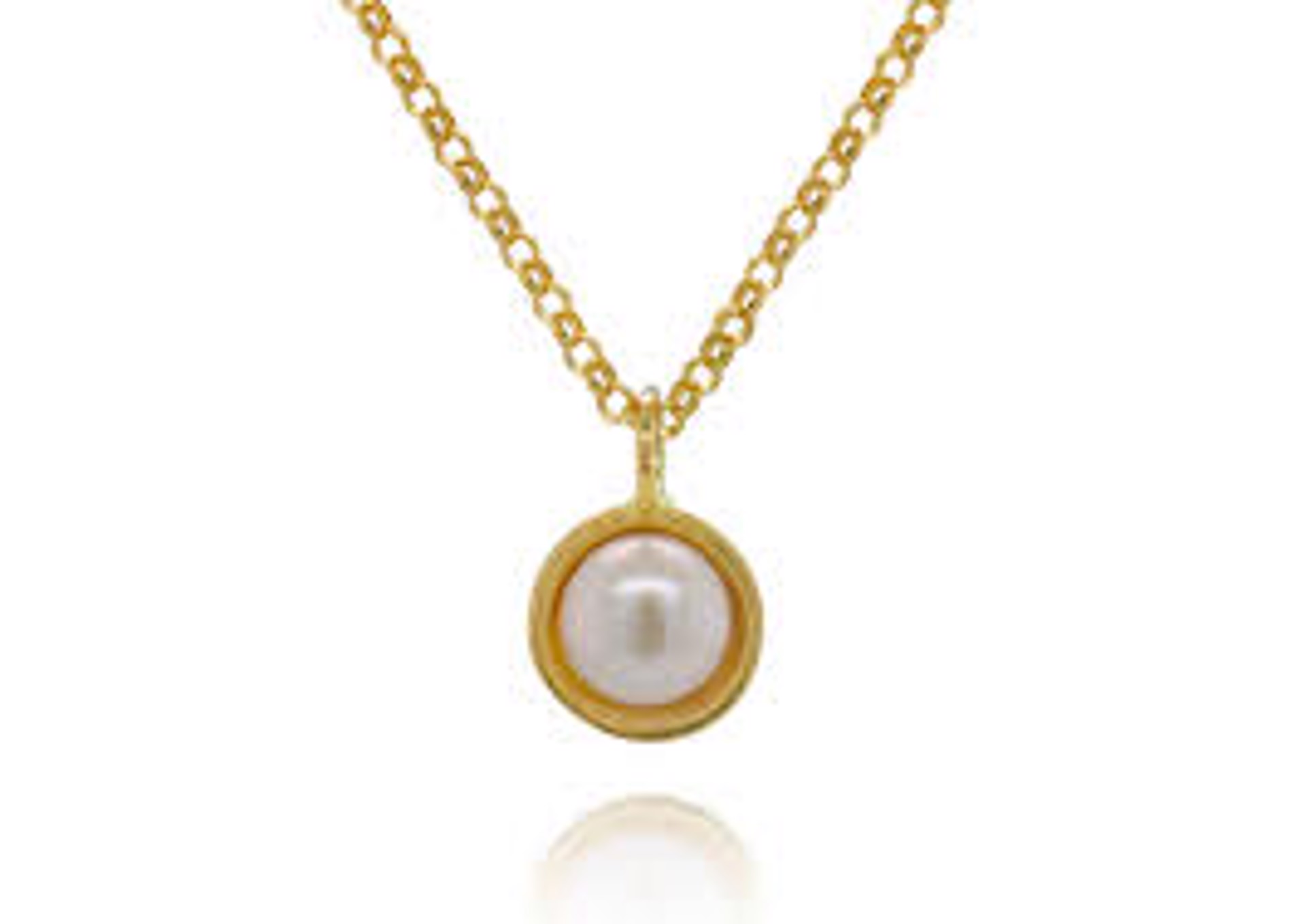 Mini Pearl Pendant- 14k Rose Gold (pendant only) by Kristen Baird