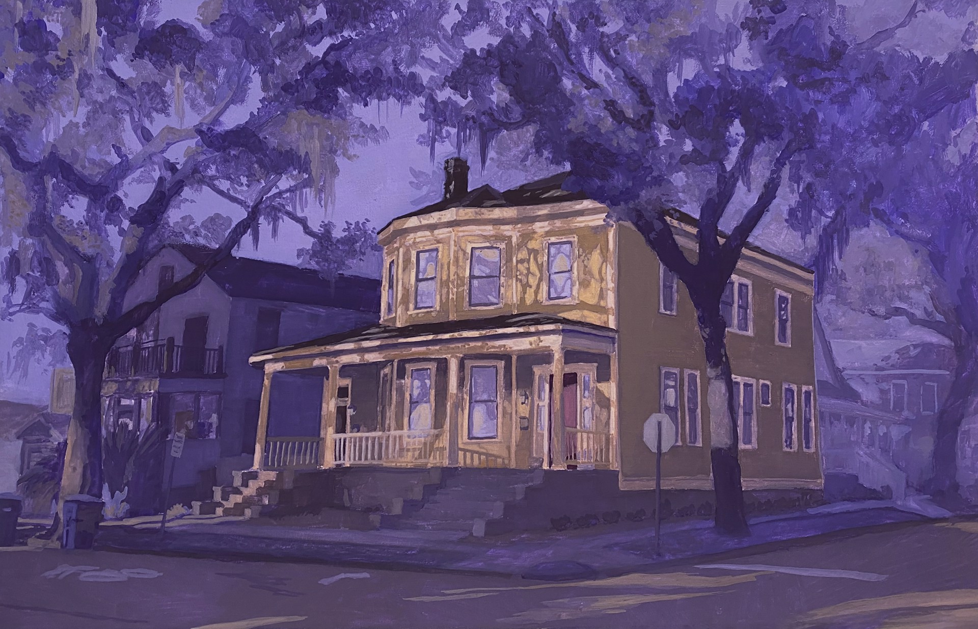 House in Savannah - Early Morning by Tonia Yiu