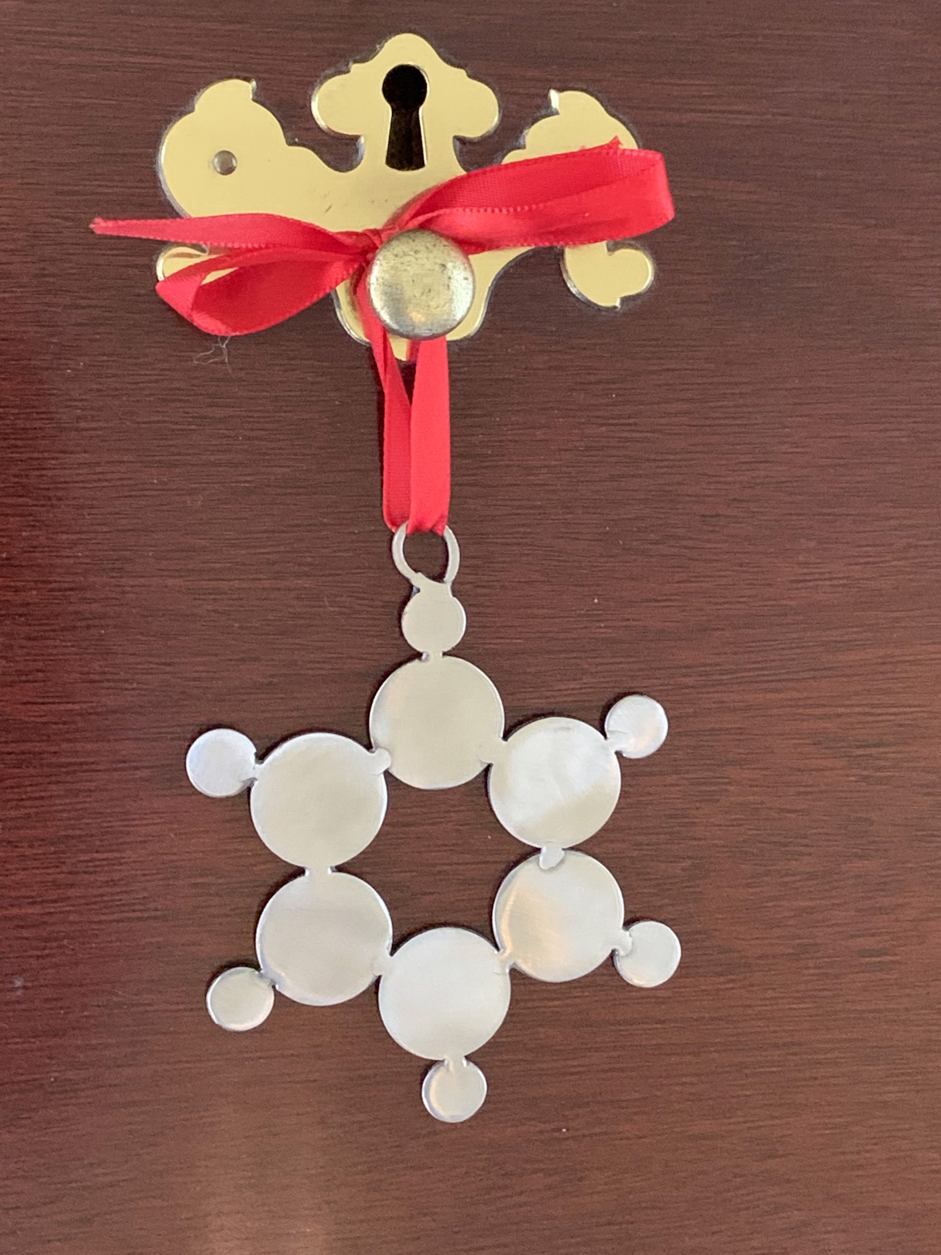 Metal Snowflake Ornament (small) by David Goecke
