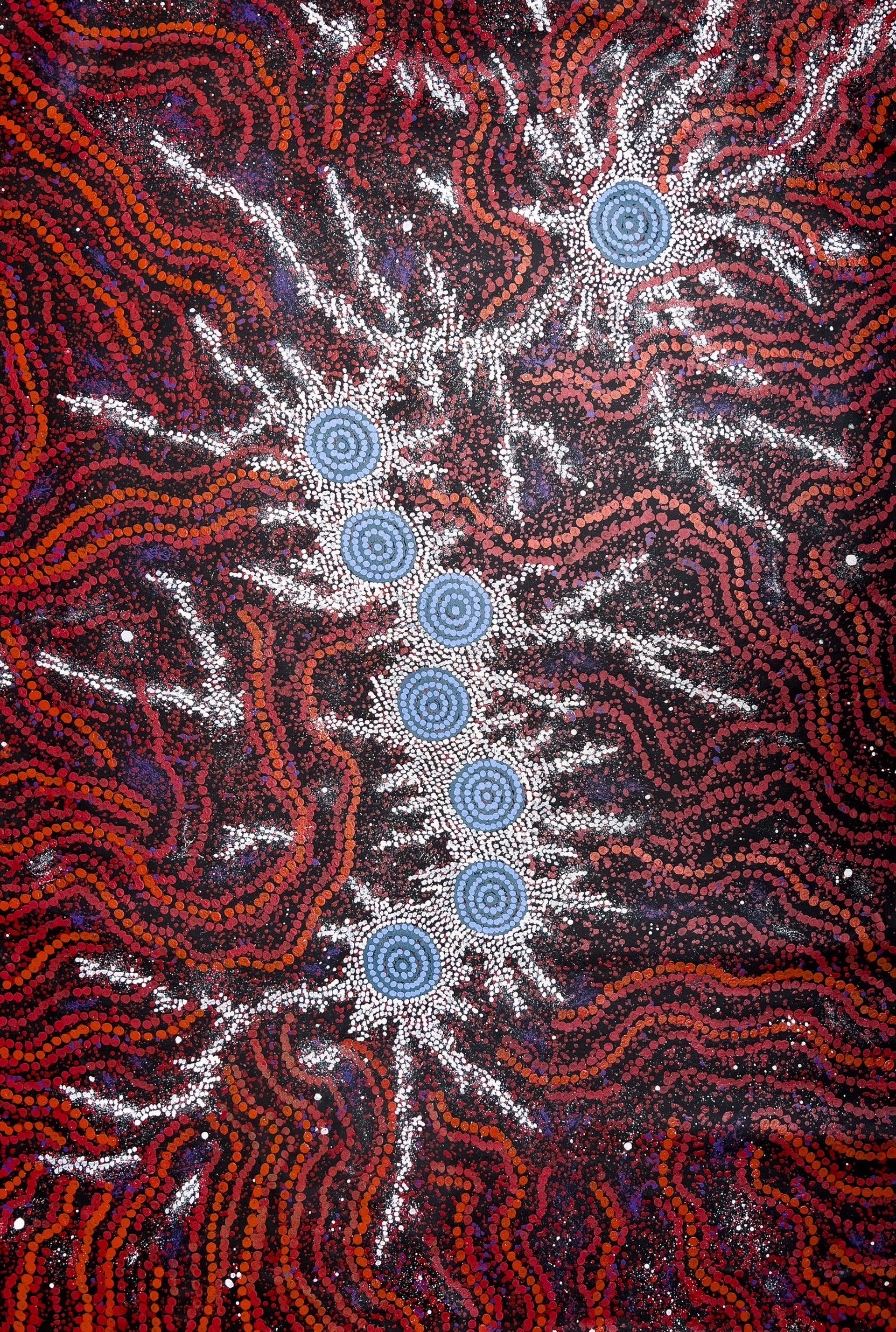 Milky Way, Seven Sisters Dreaming by Gabriella Possum Nungurrayi