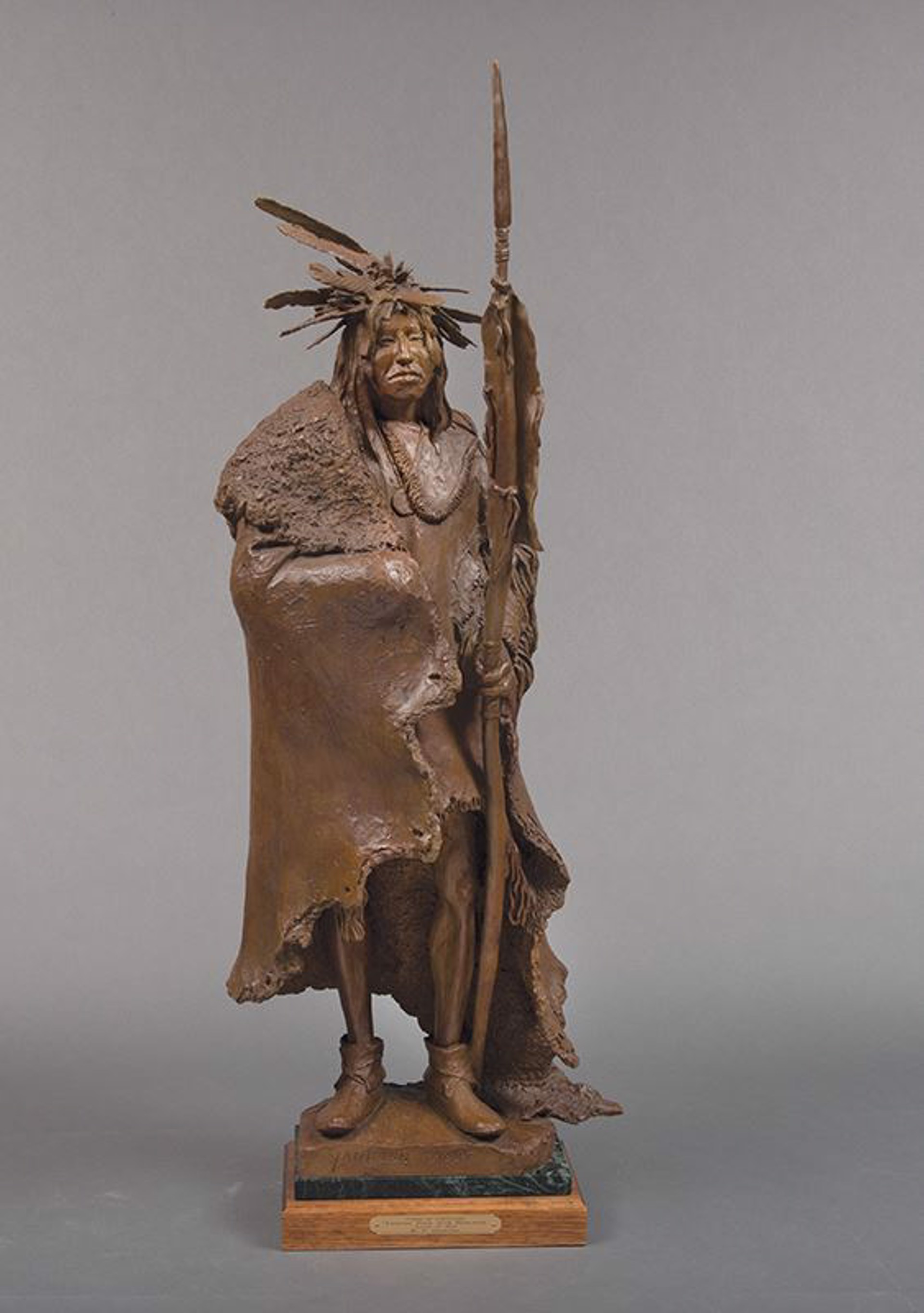 Yankton Sioux w/Bowlance  by Richard Greeves