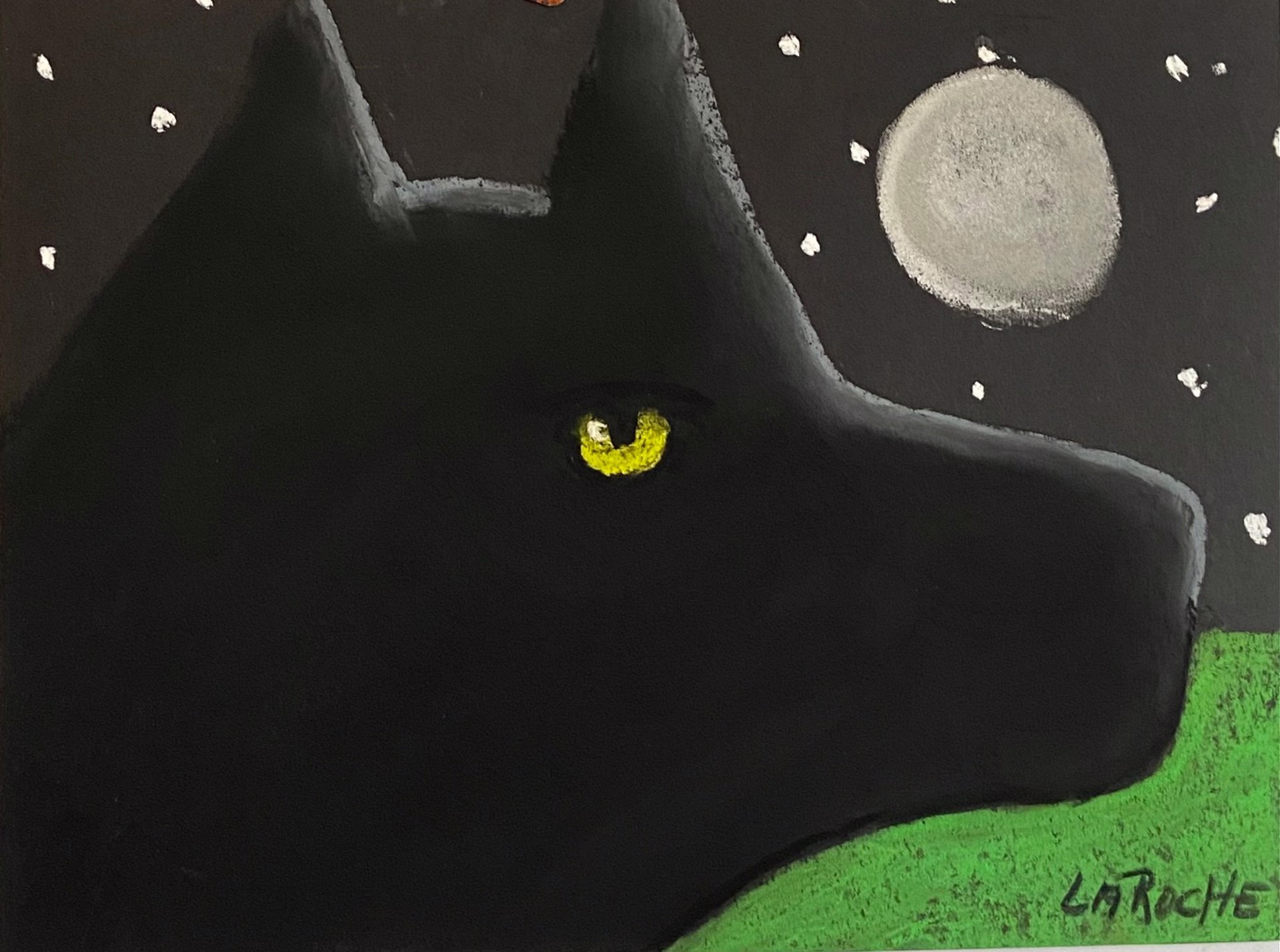 YOUNG MIDNIGHT WOLF by Carole LaRoche