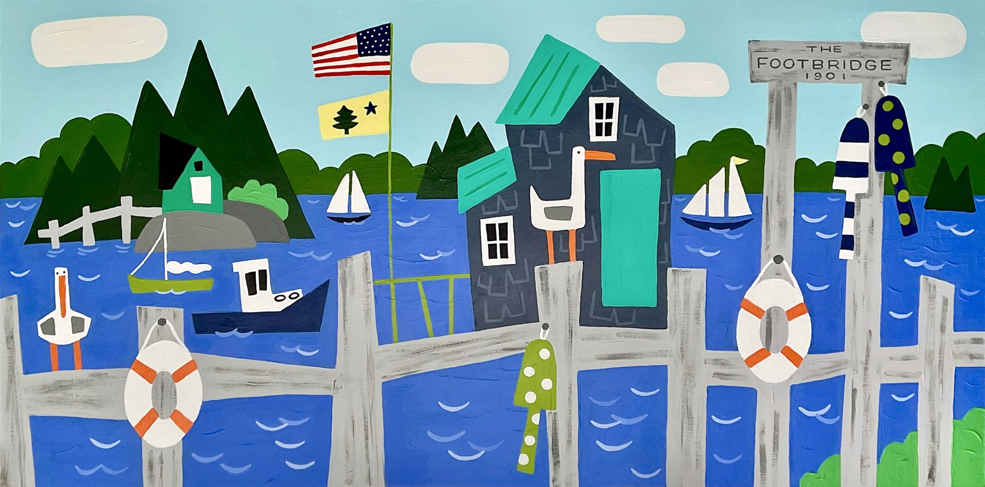 Boothbay Harbor by Page Eastburn O'Rourke