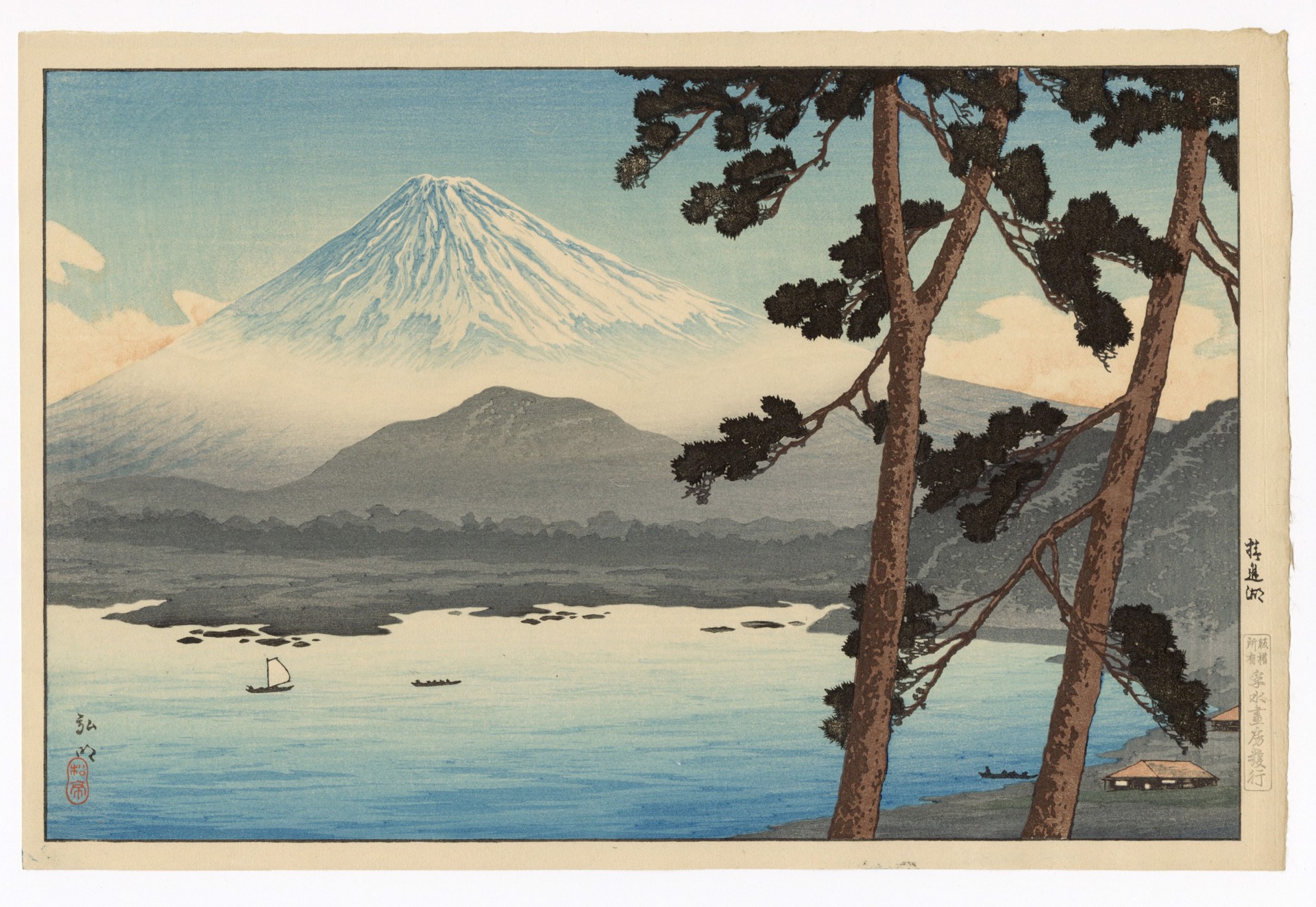 Lake Shojiko Mt. Fuji in the Four Seasons by Takahashi Hiroaki