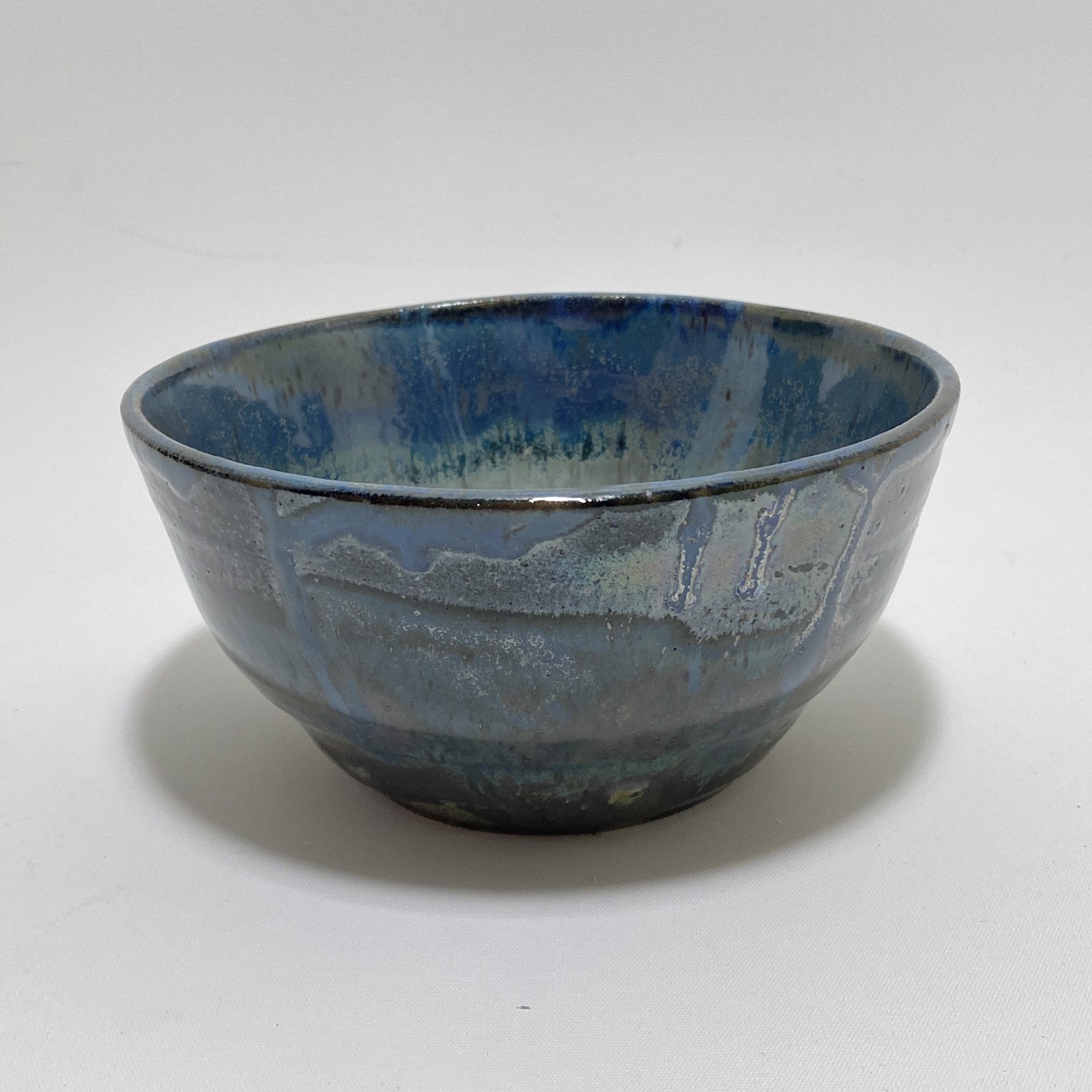 "Sm. Dark Blue Metallic Bowl" by Justin S. by One Step Beyond