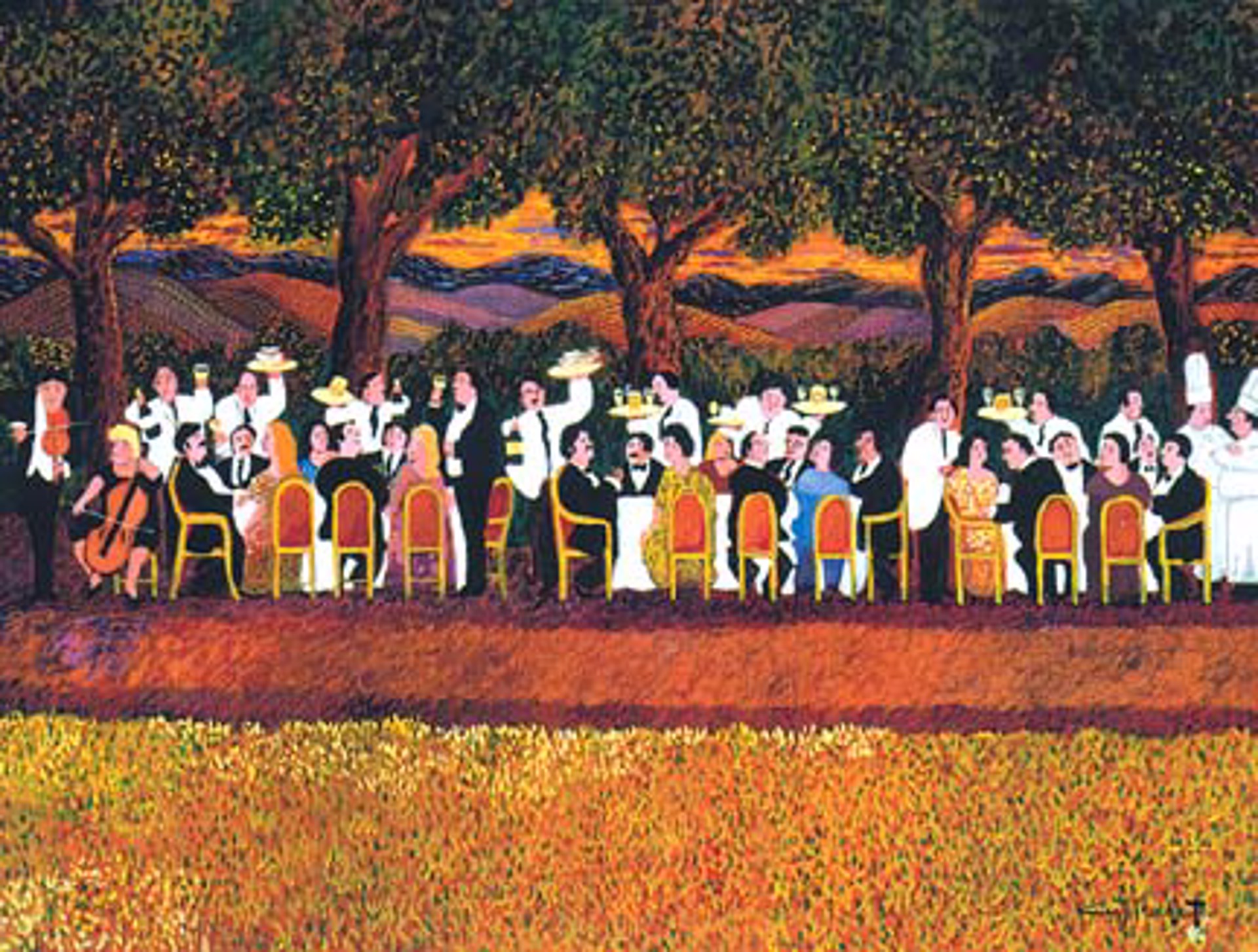 Banquet In Napa by Guy Buffet