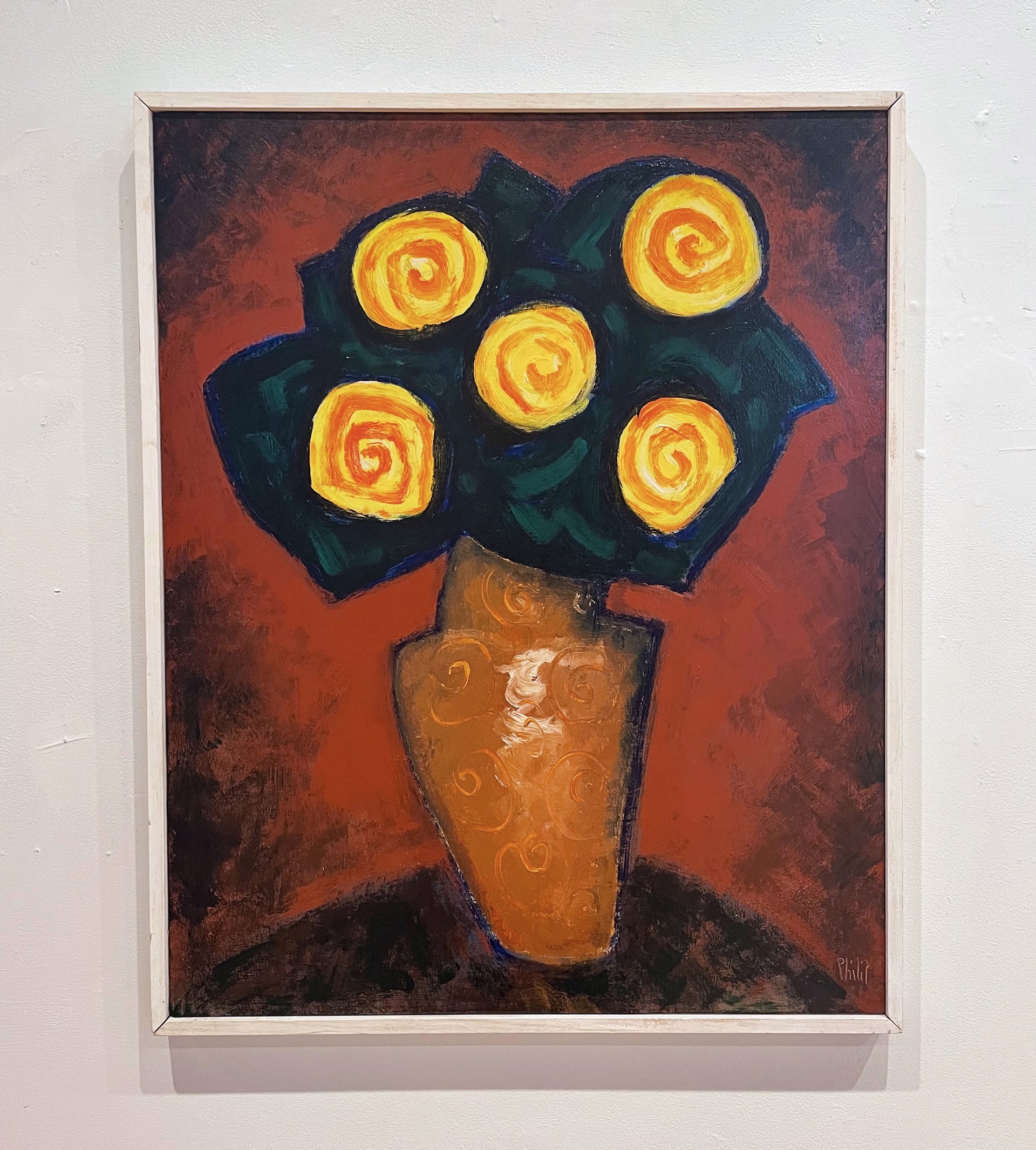 Yellow Roses by Philip Barter