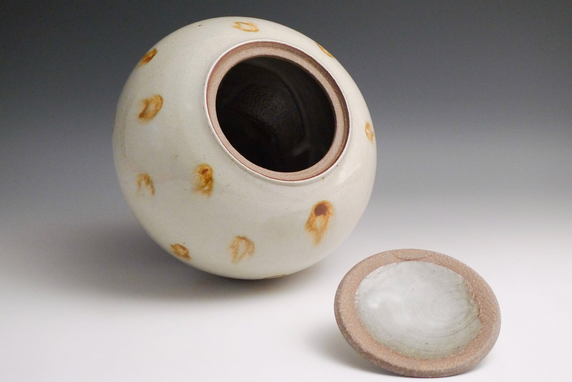 Jar with Ash Glaze by Rick Hintze
