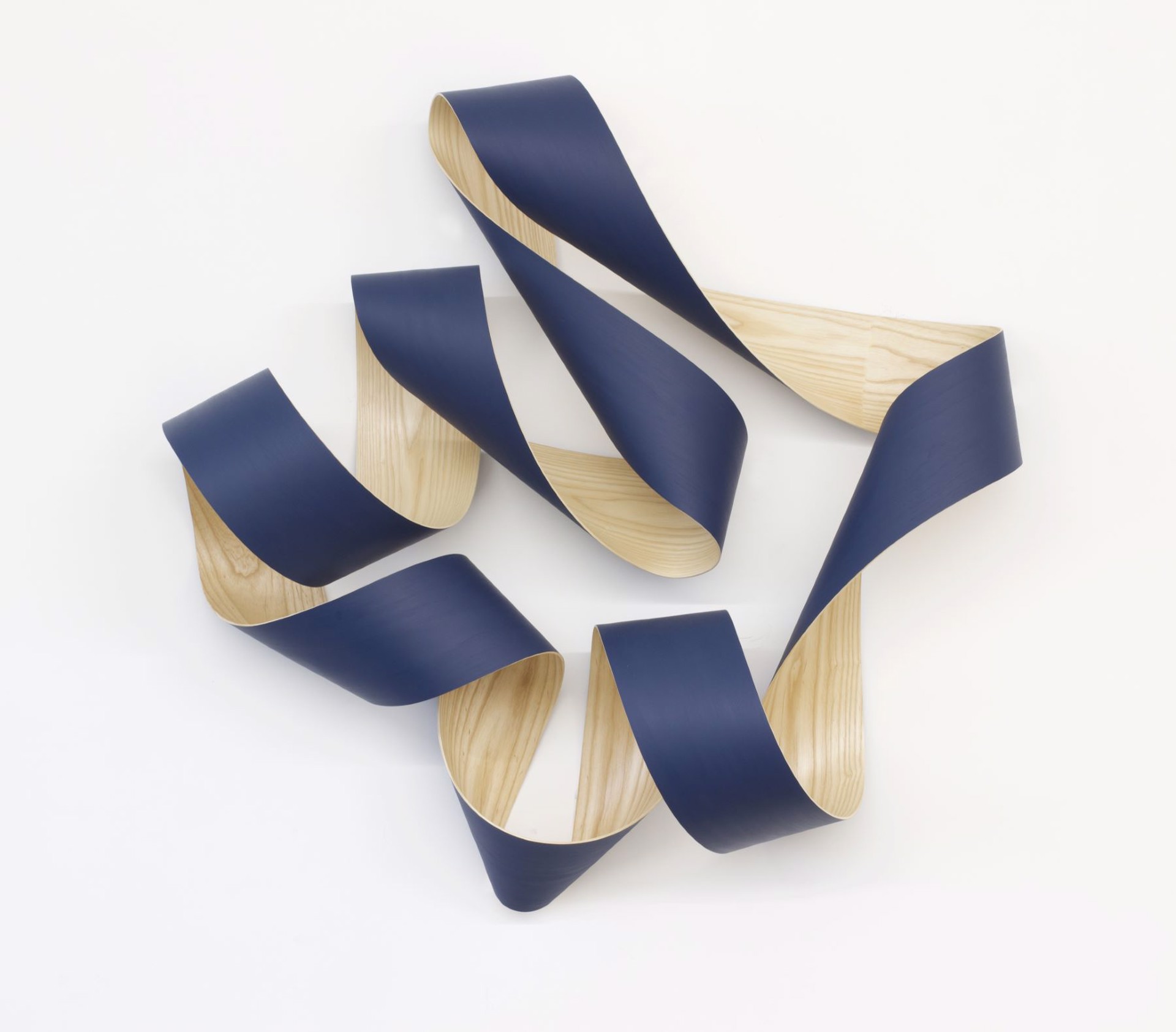 Untitled (Blue with natural wood) by Jeremy Holmes