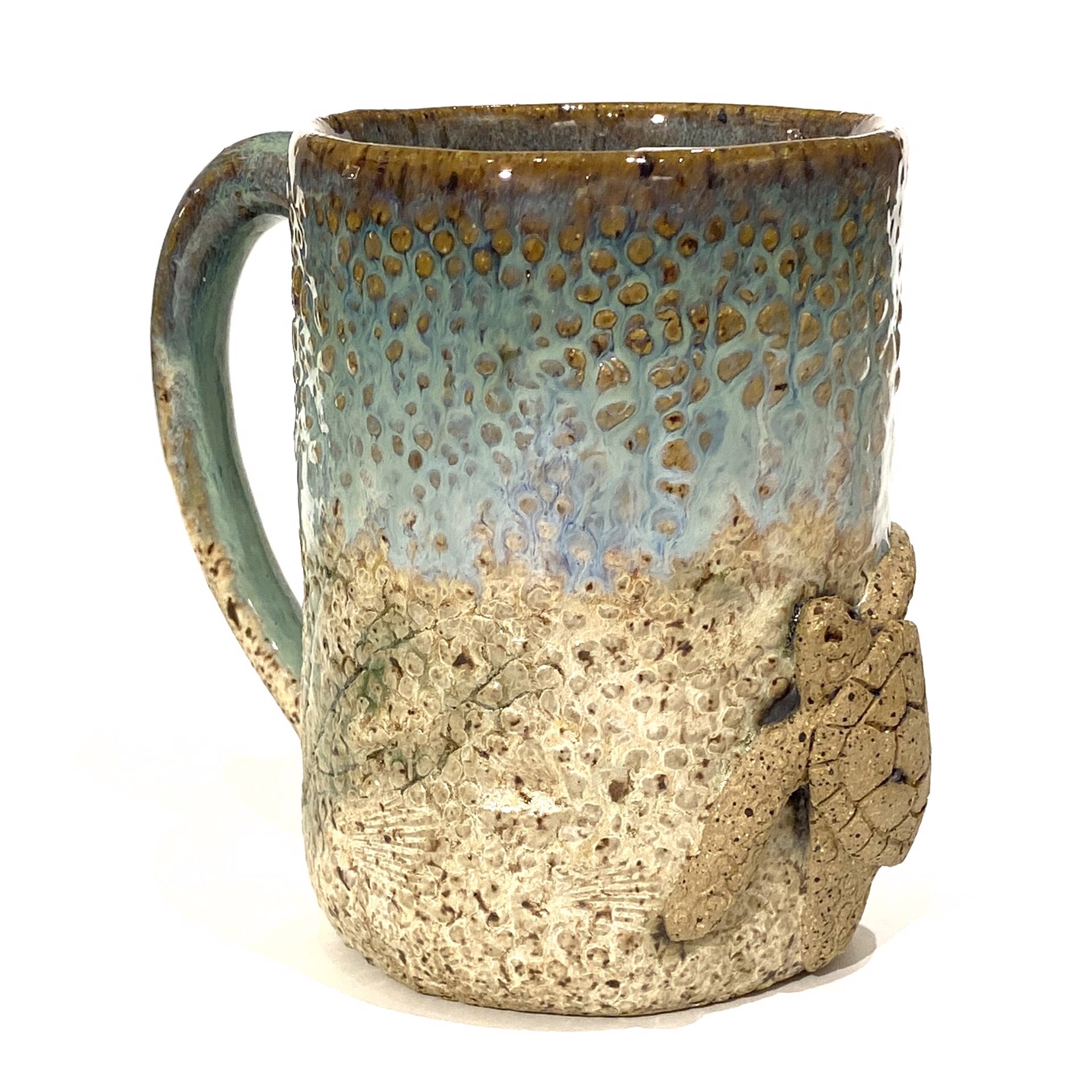 Turtle Mug (Green Glaze) by Jim & Steffi Logan
