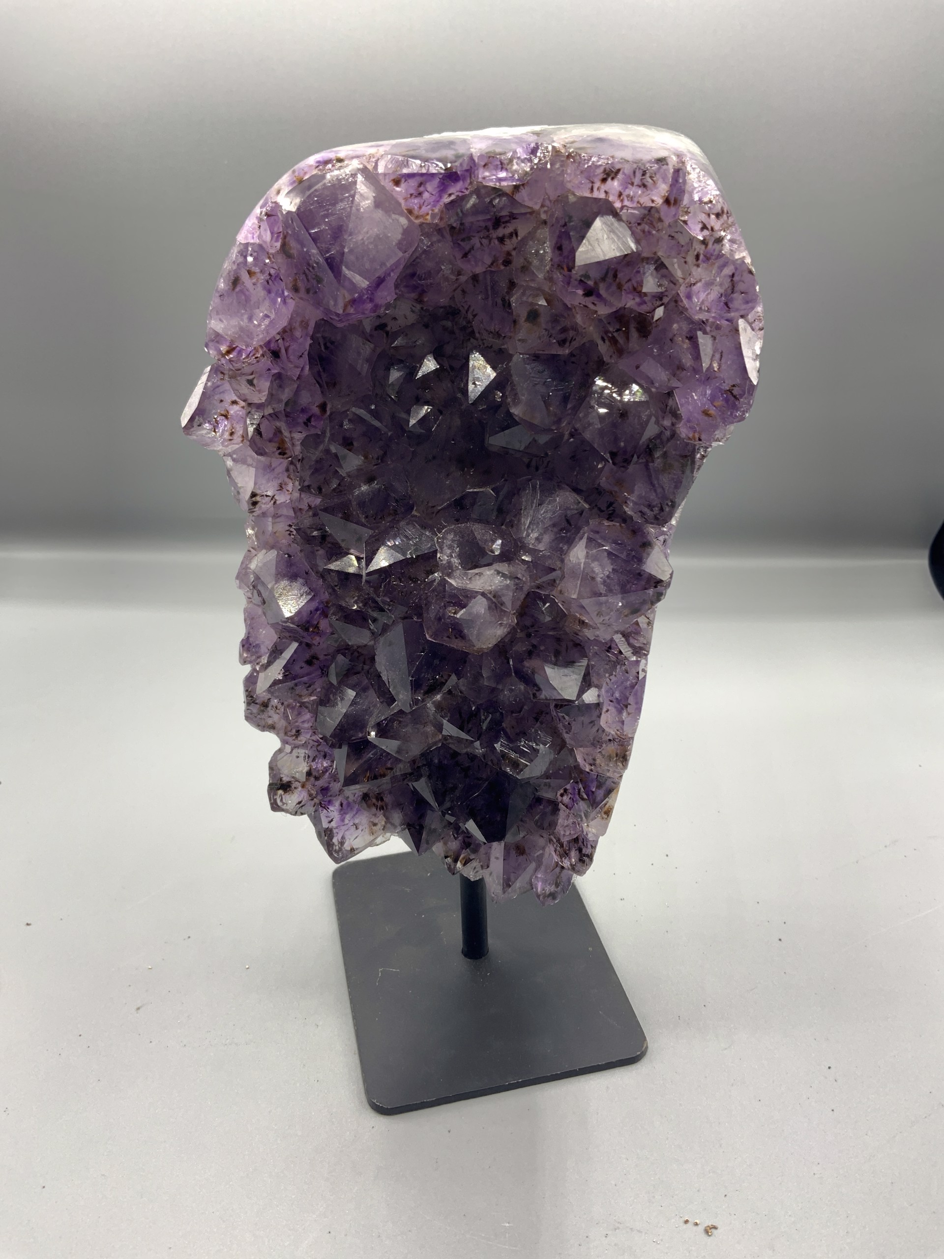 Amethyst cluster on stand small by Richard Kessler