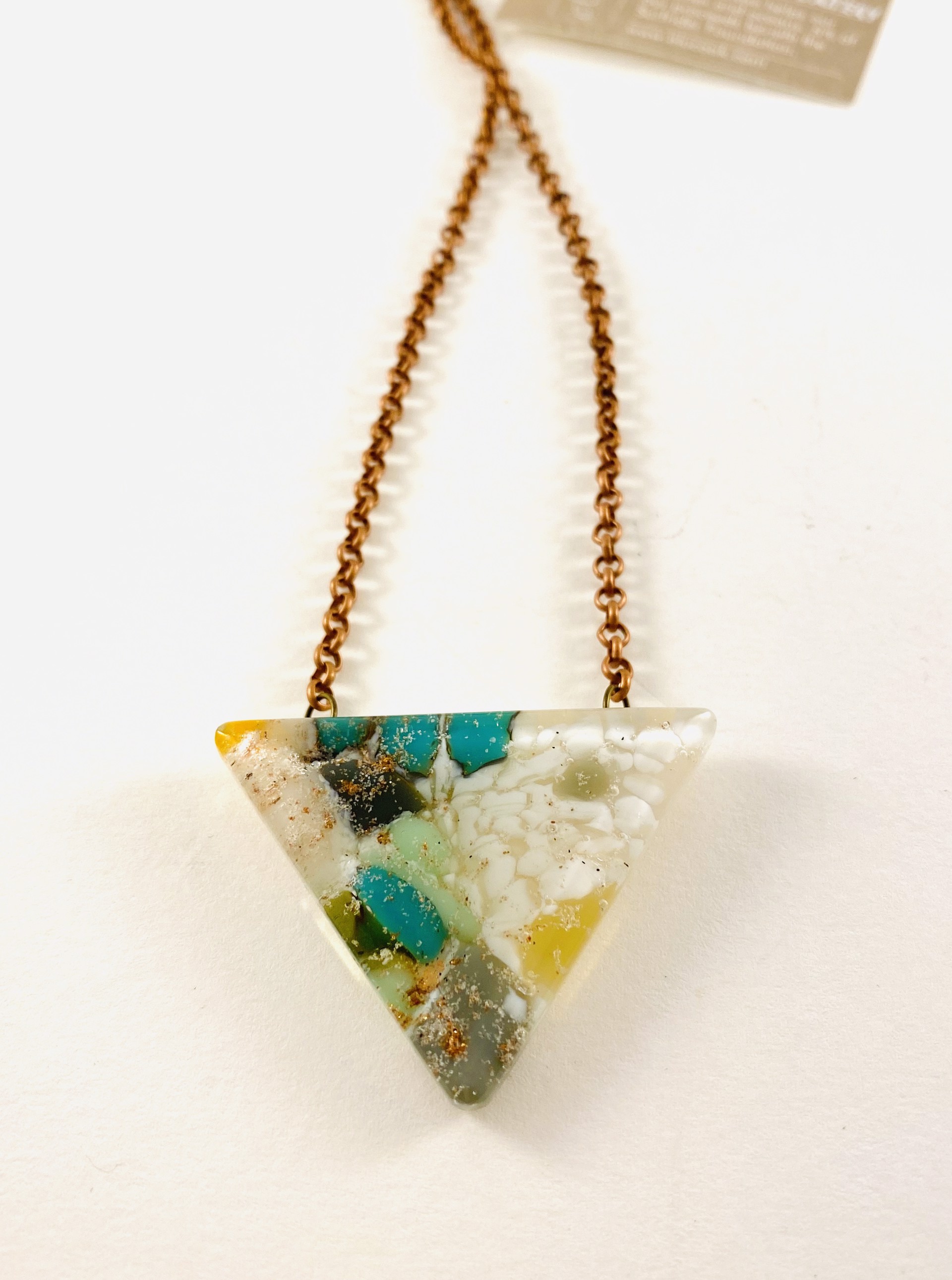 EC20-3 Triangle Necklace 30" chain by Emily Cook