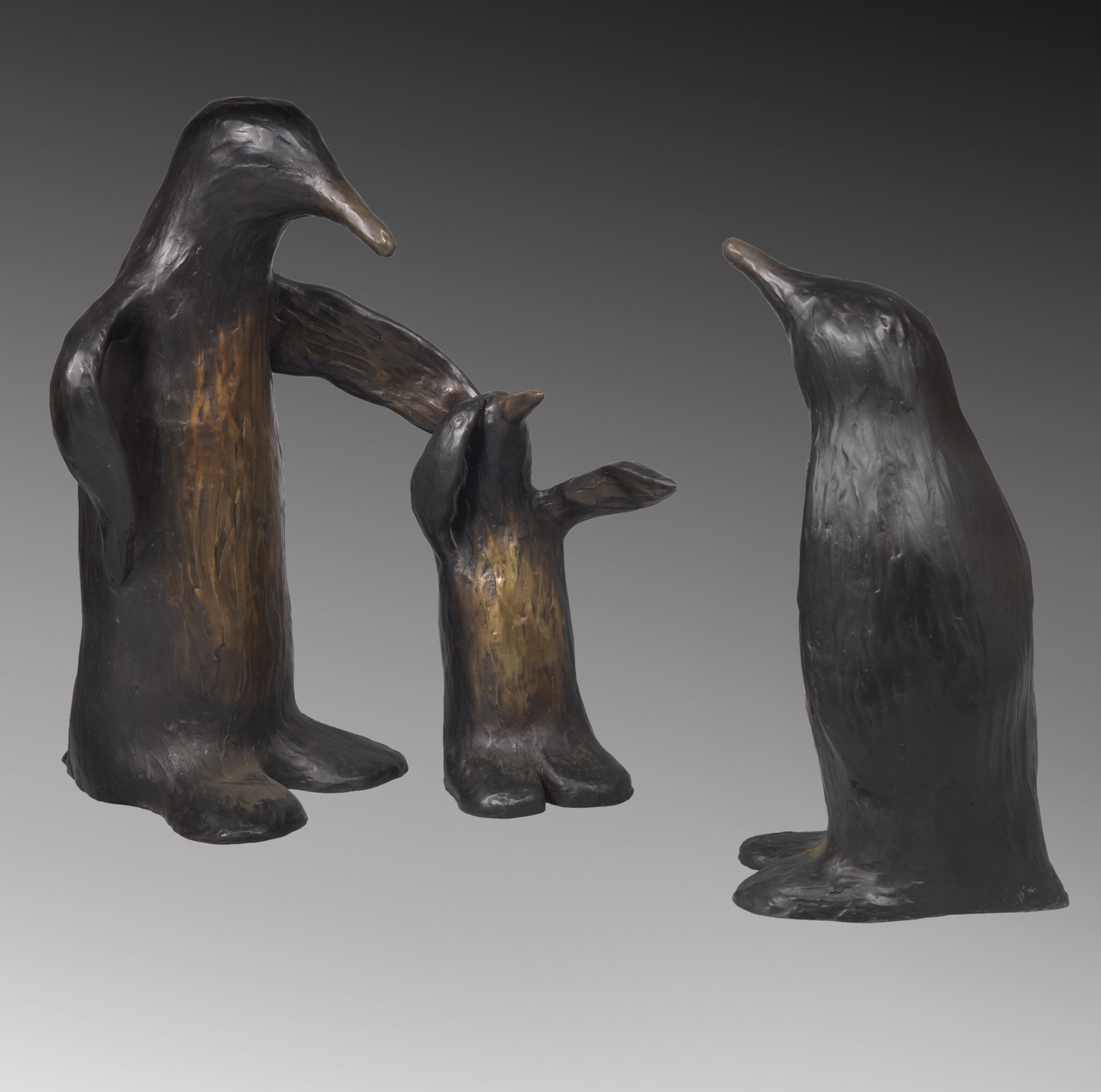 Penguin family set of 3 by Jim Budish