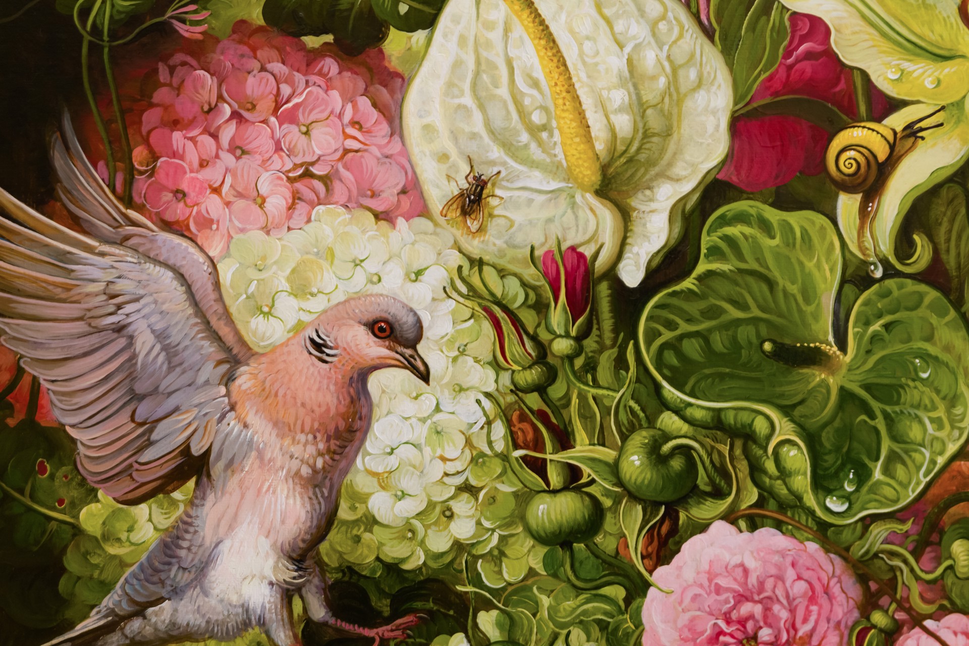 Still Life with Turtle Doves by Yana Movchan