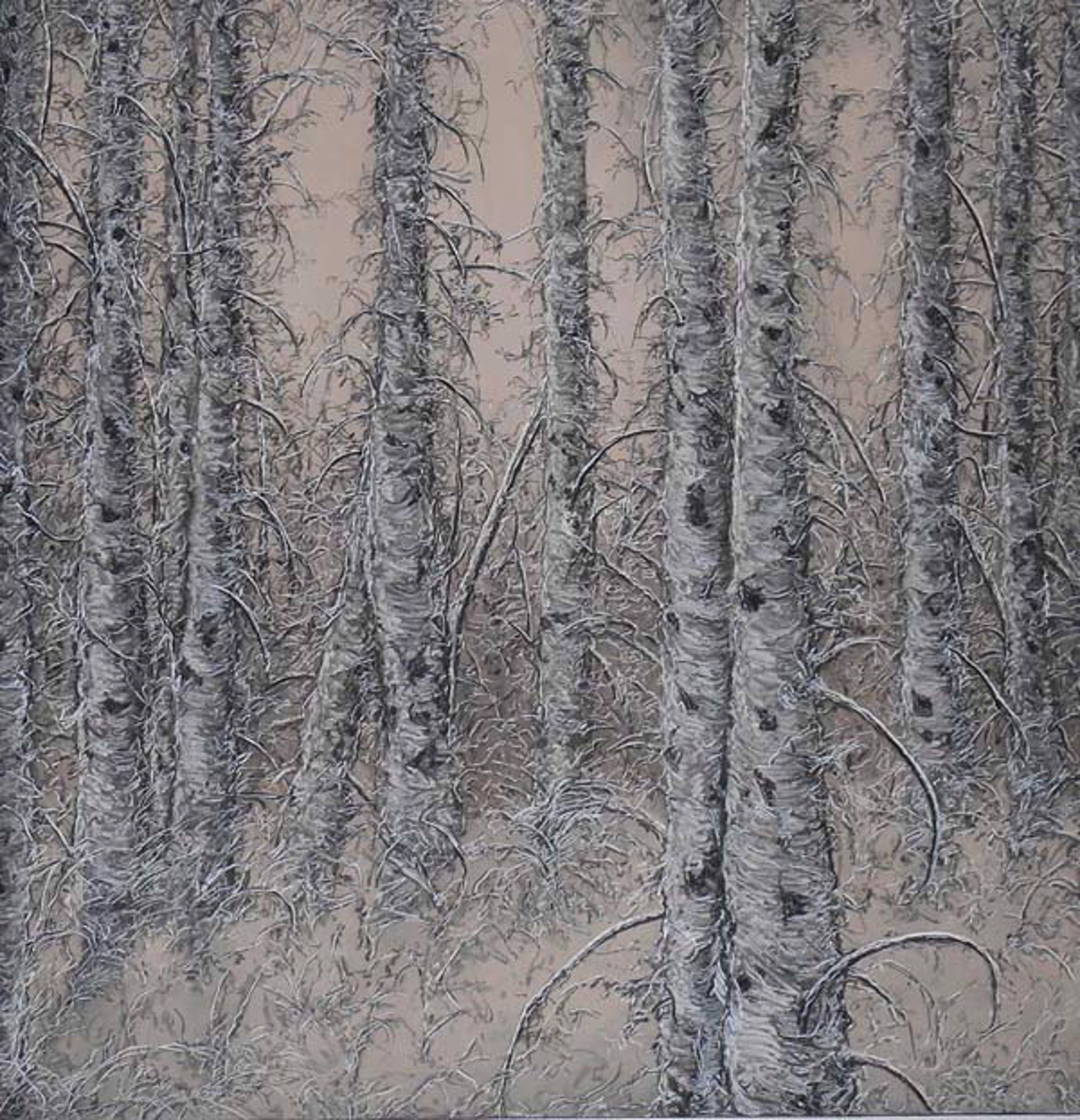 Birch, Winter by Ellen Wagener