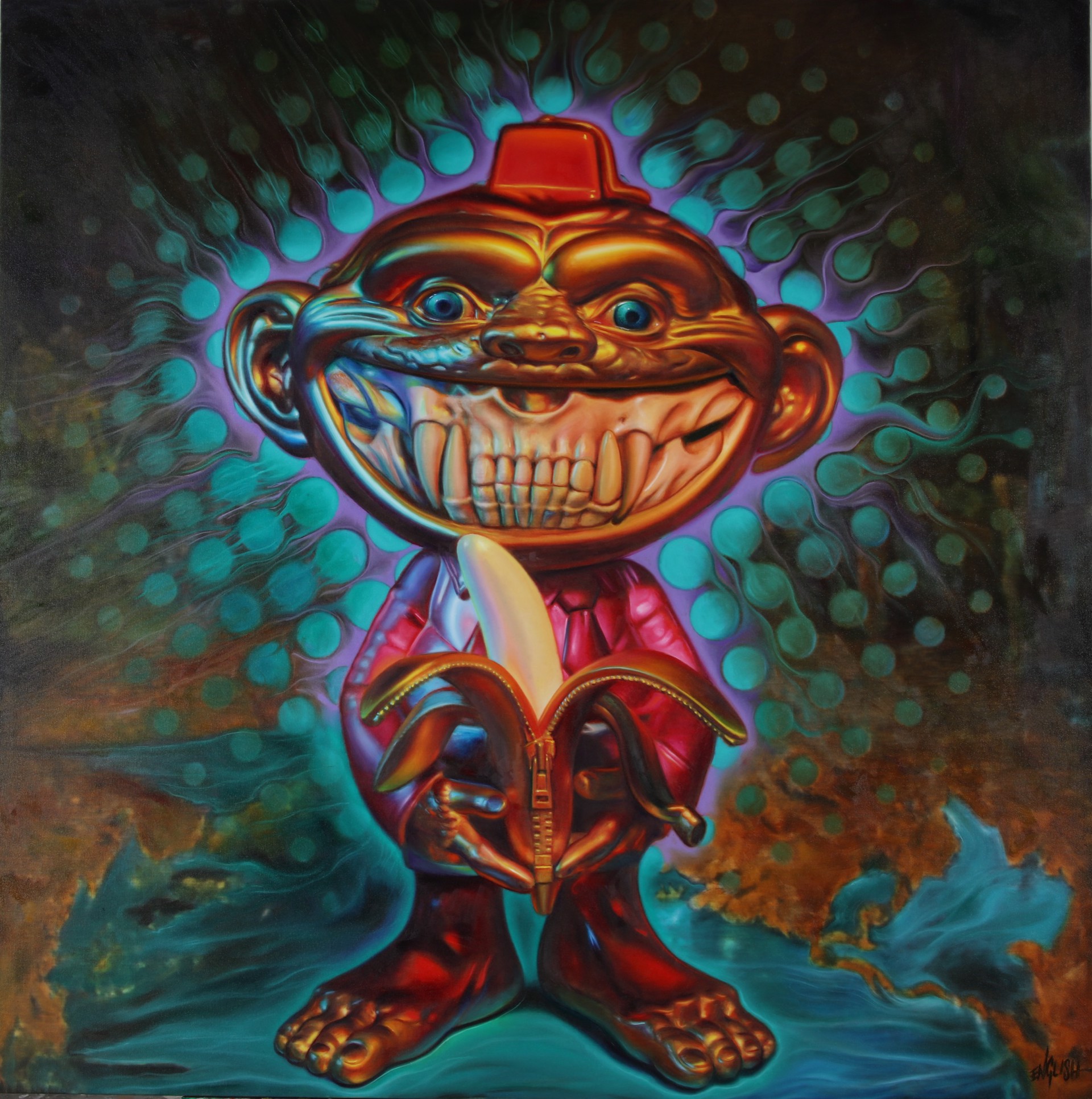 Monkey Shiner Grin by Ron English