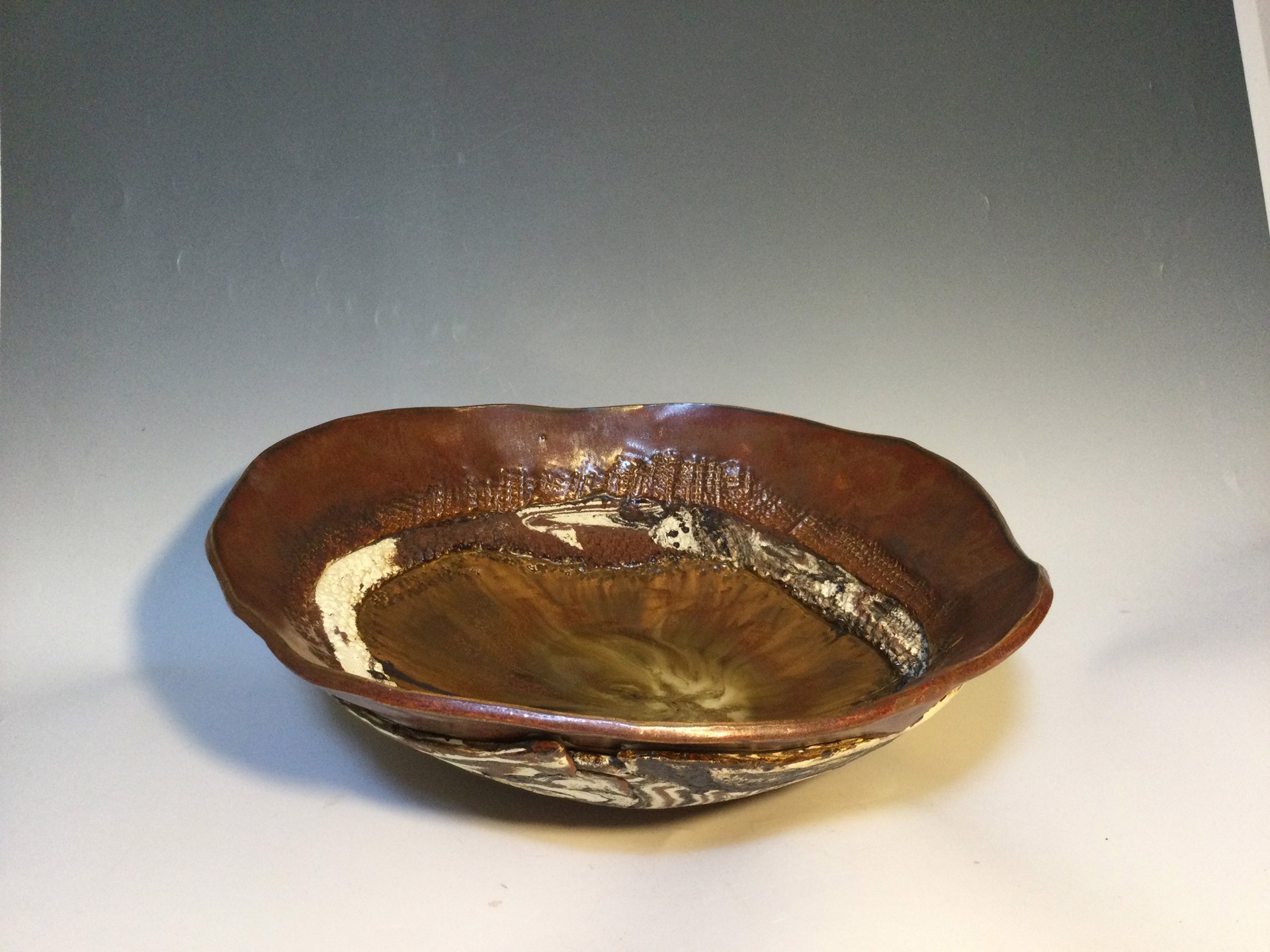 Colored Clay Bowl by Anna M. Elrod