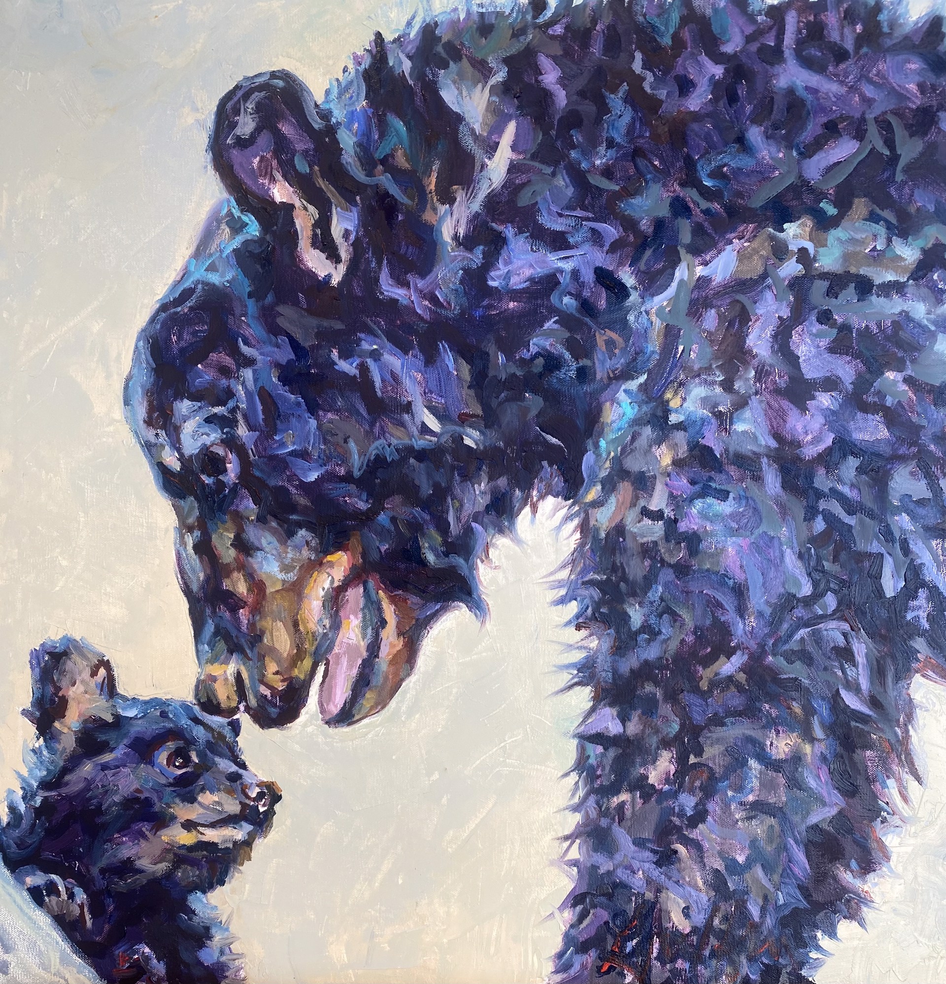 A Contemporary Painting Of A Black Bear Sow And Cub By Patricia A Griffin At Gallery Wild