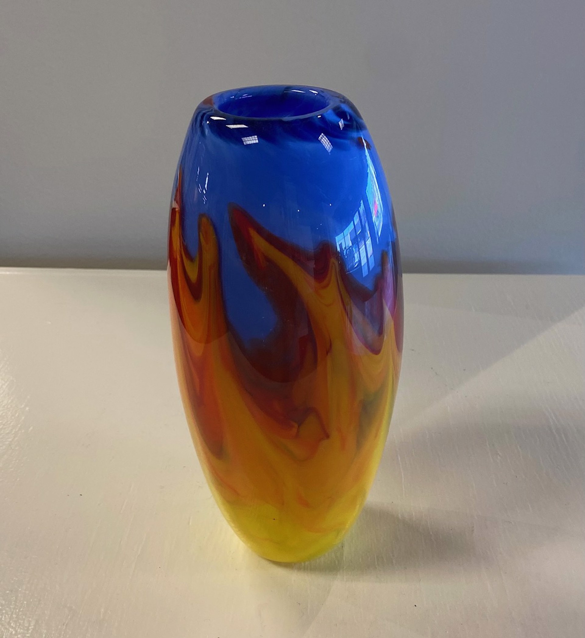 Cylinder Prairie Fire by AlBo Glass