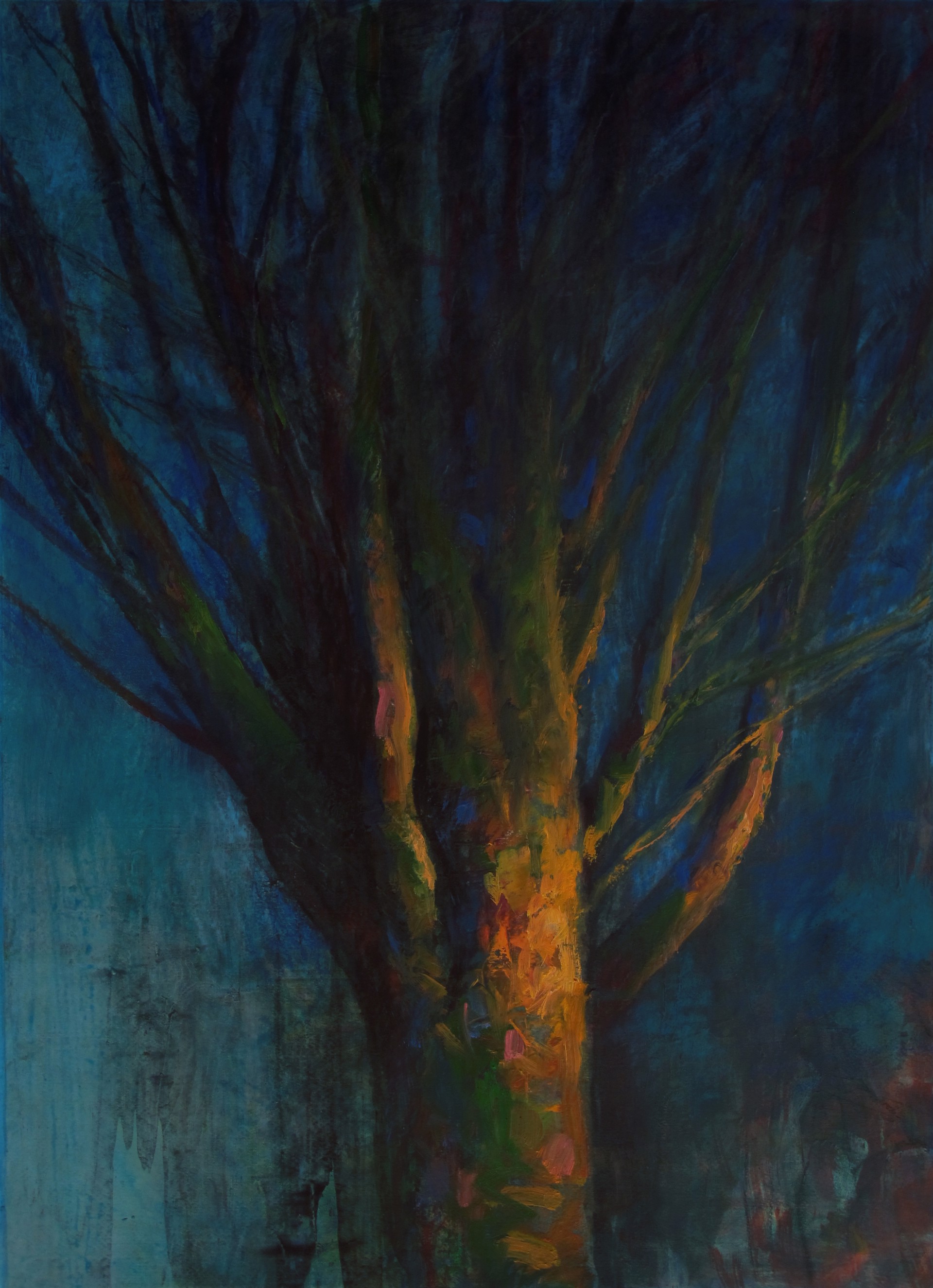 Firelit Tree by Don Gray