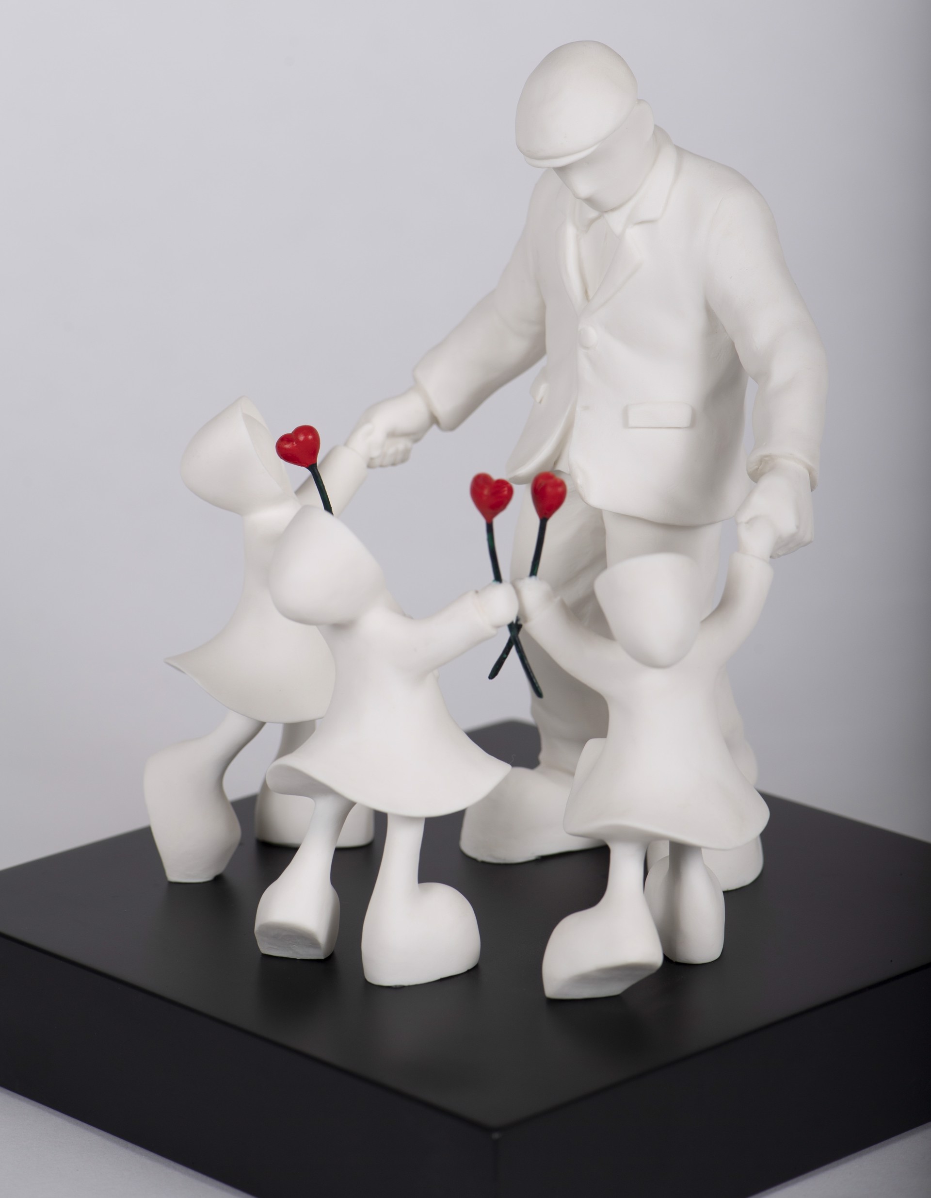 Three Times the Love by Mackenzie Thorpe - Sculpture