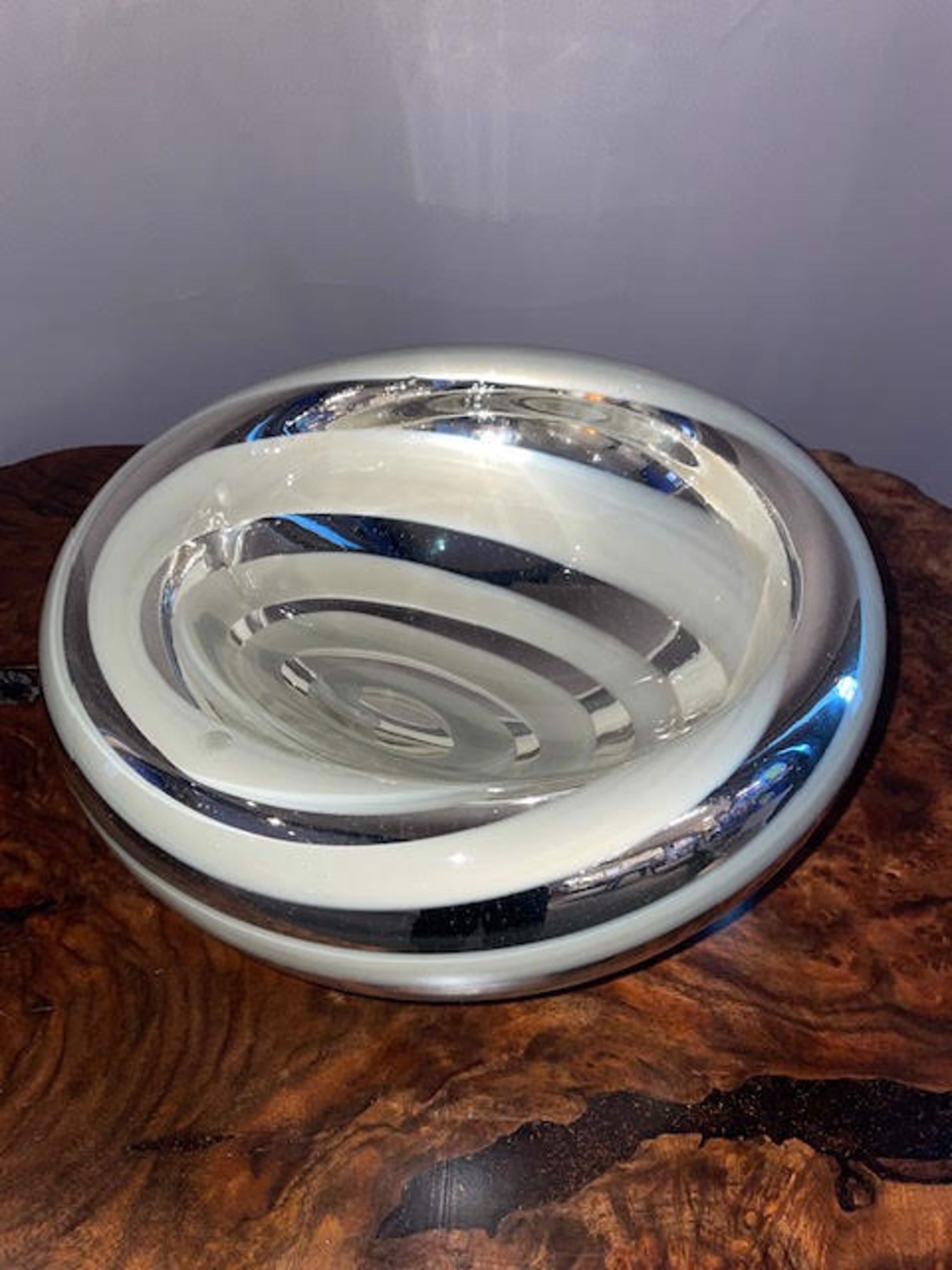 Metallic Spiral Bowl by John Glass