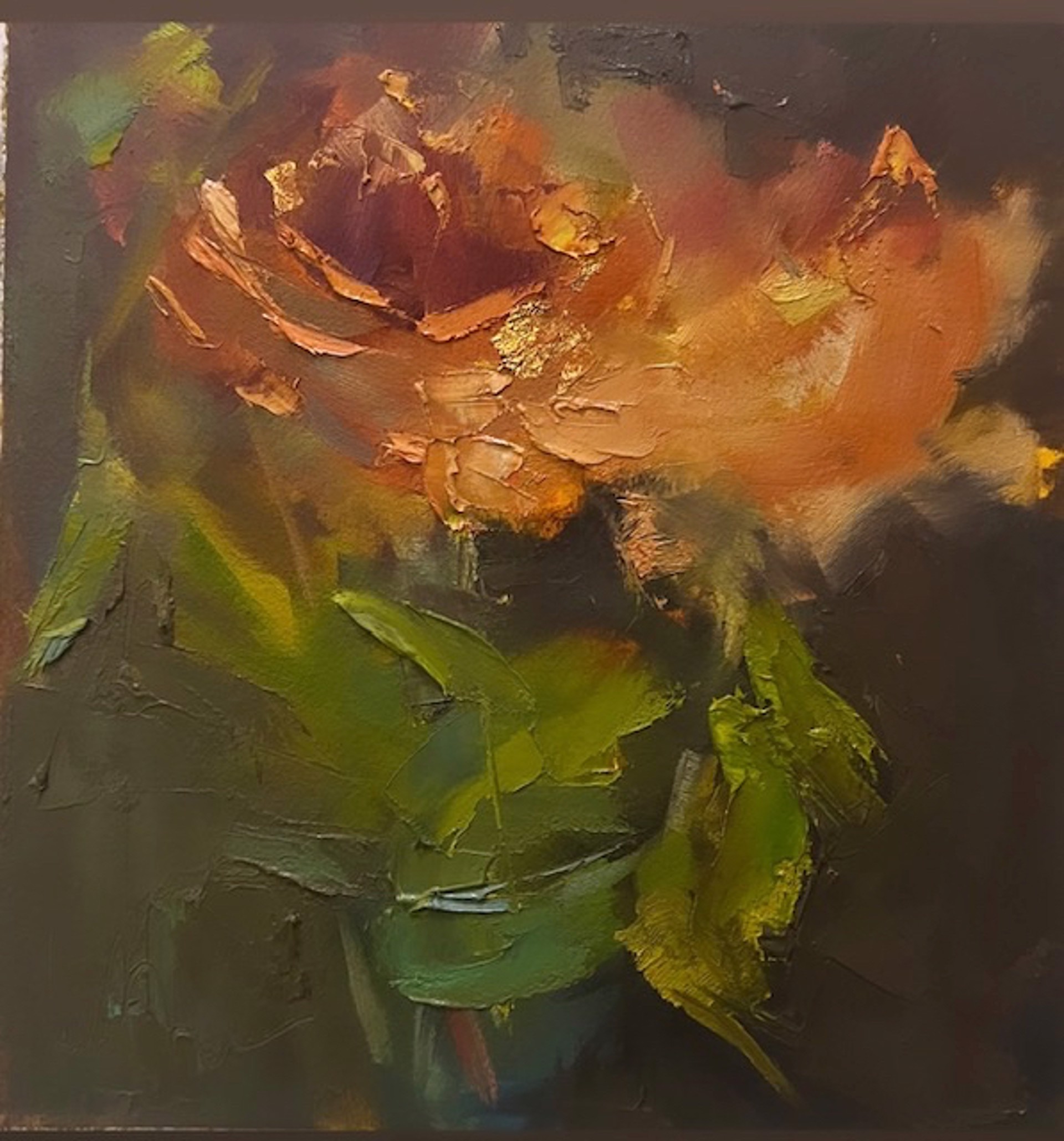 Apricot Rose by Ingrid Derrickson