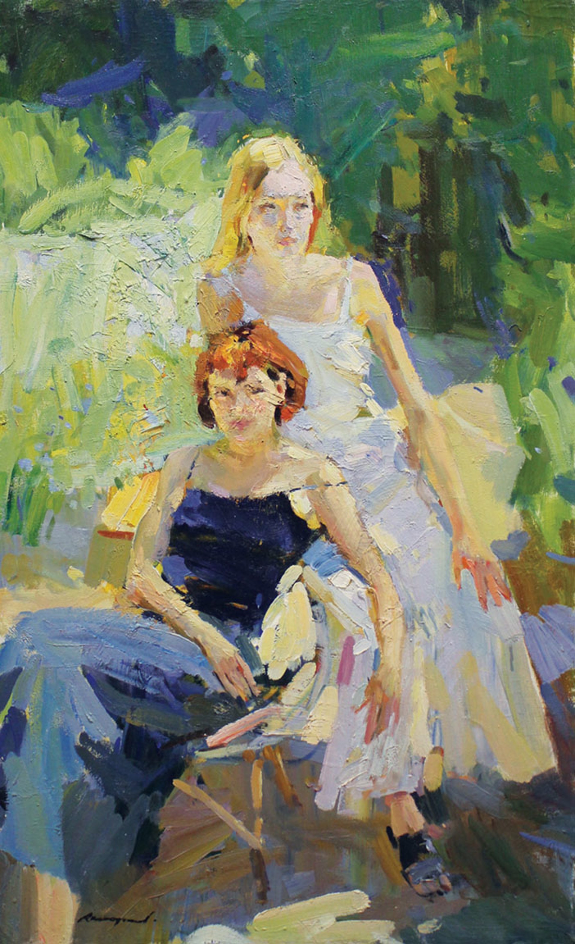 Women in the Garden by Renat Ramazanov