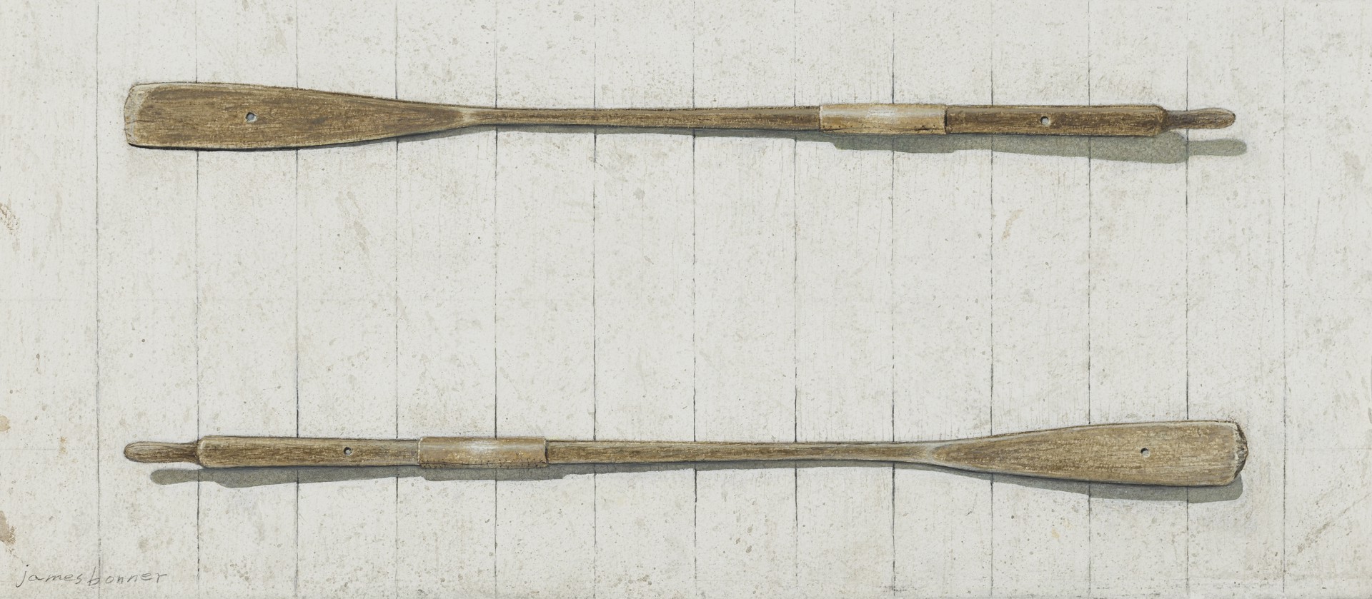 Antique Oars Study by James M. Bonner