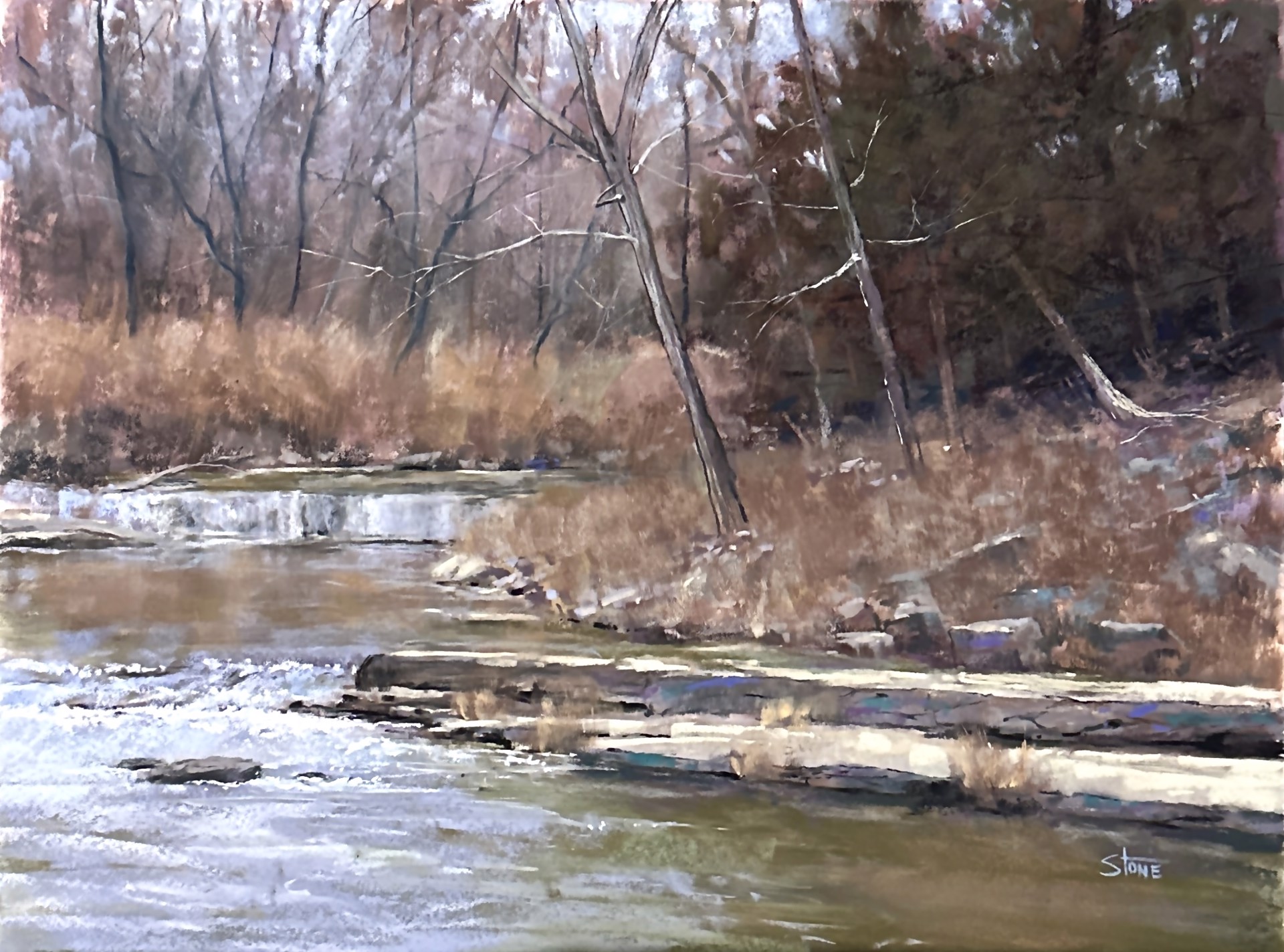 Winter Creek, Osage Hills by Greg Stone