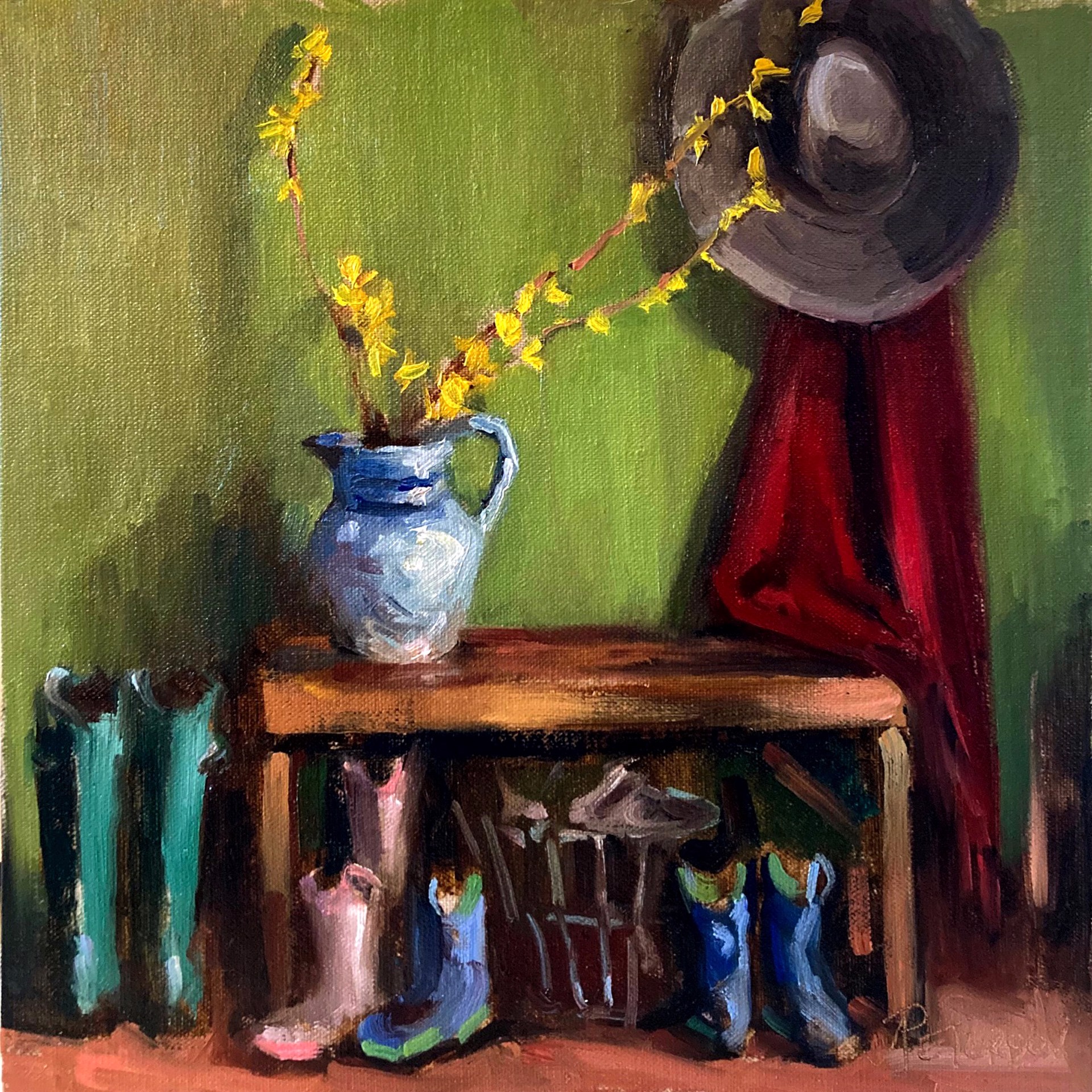 February's Forsythia by Amy R. Peterson