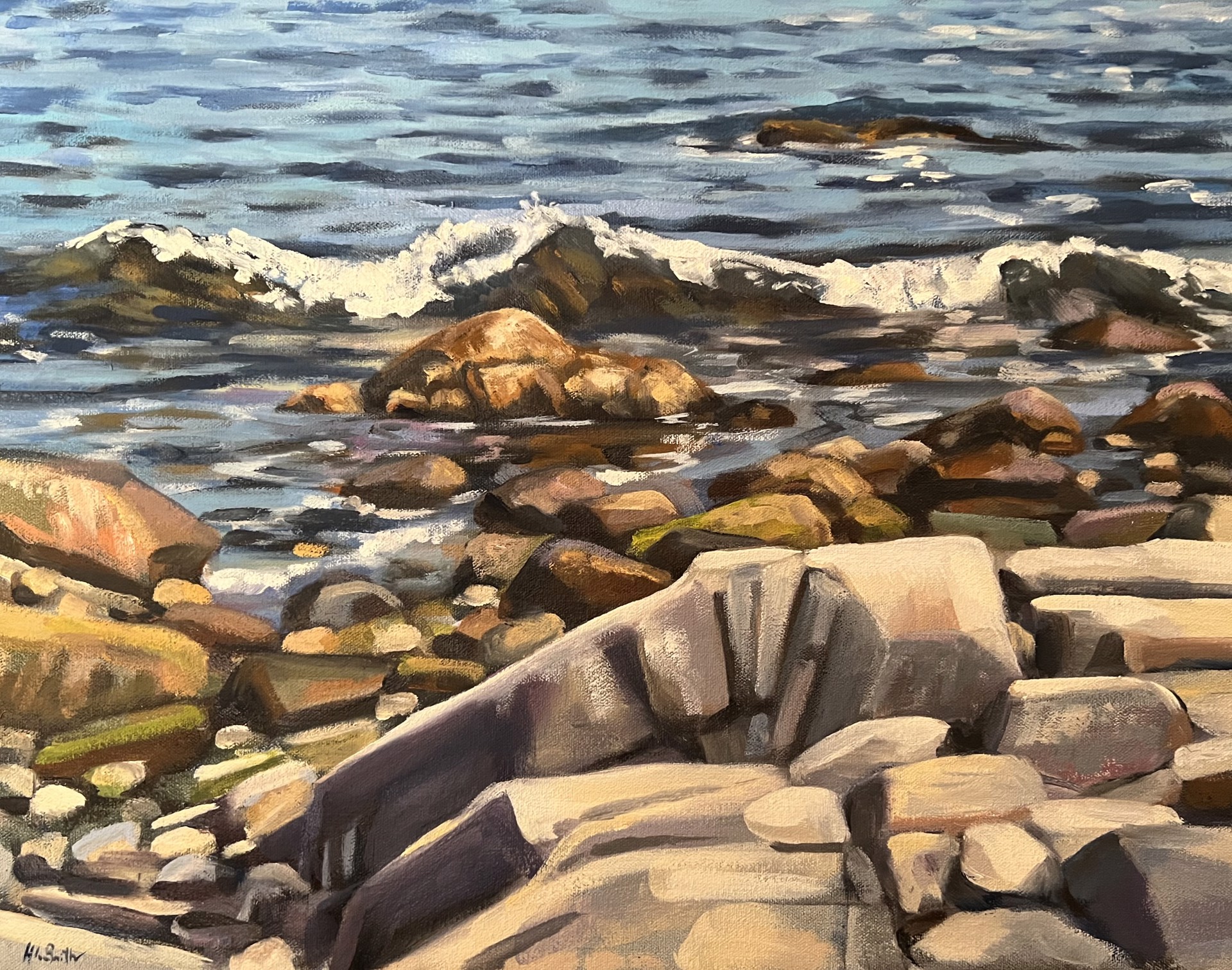 Crashing Surf at Schoodic by Holly L. Smith