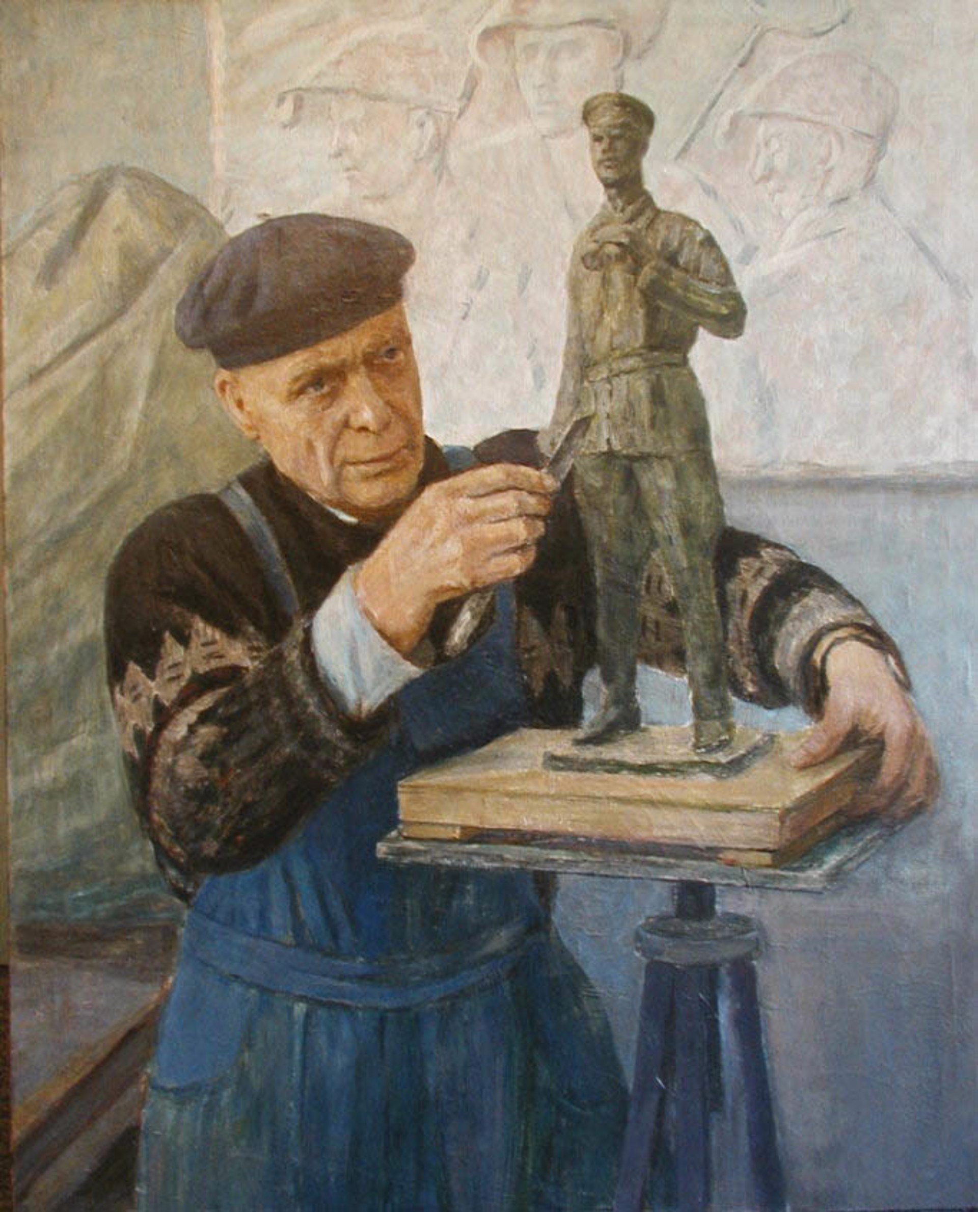 Portrait of Sculptor A.A. Strekavin by Ruben Zakharyan