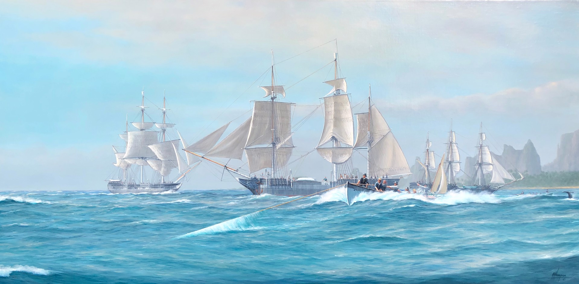 Early Nantucket Whaling in the South Sea by Tim Thompson