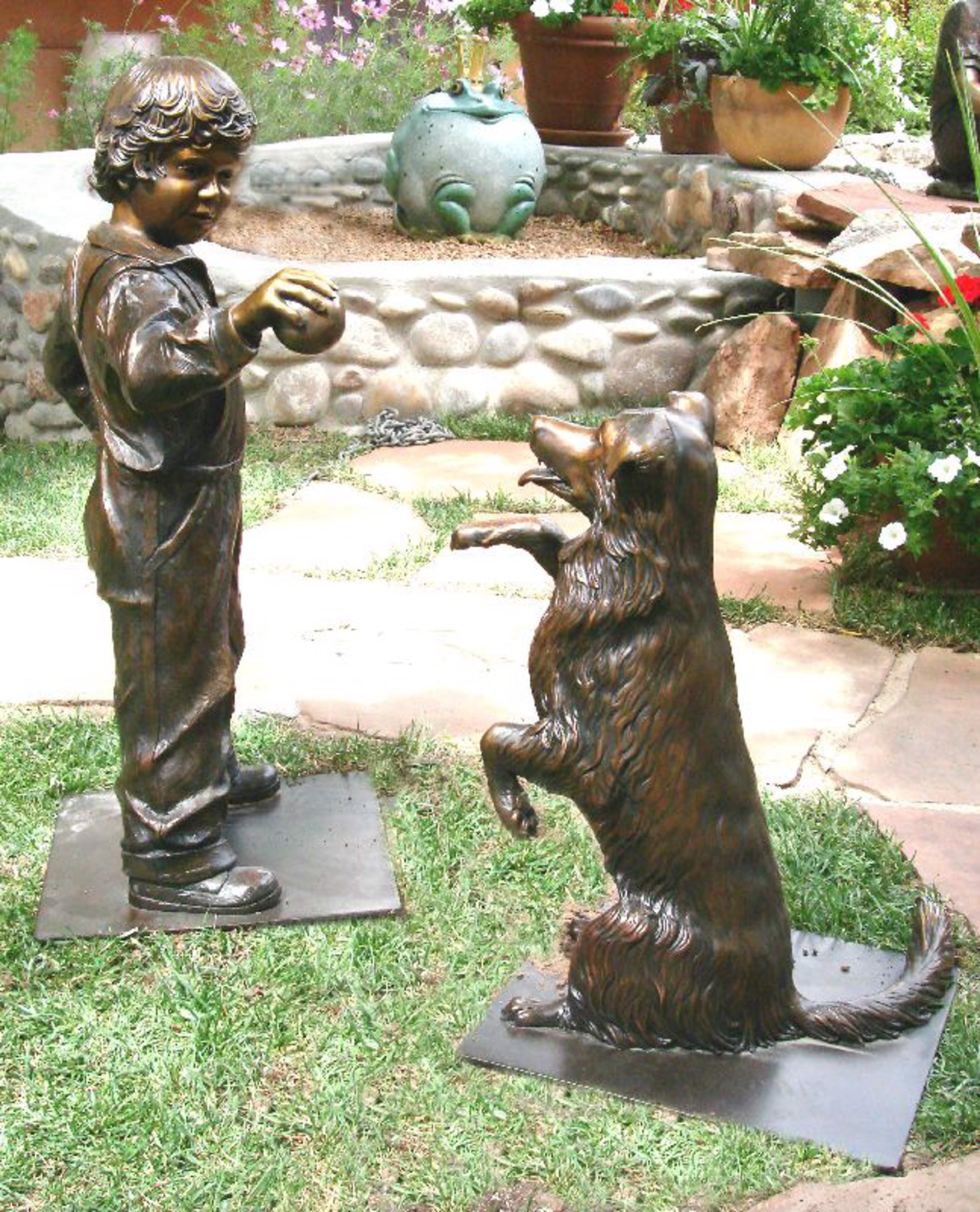 Play Ball by Robert A. Larum (sculptor)